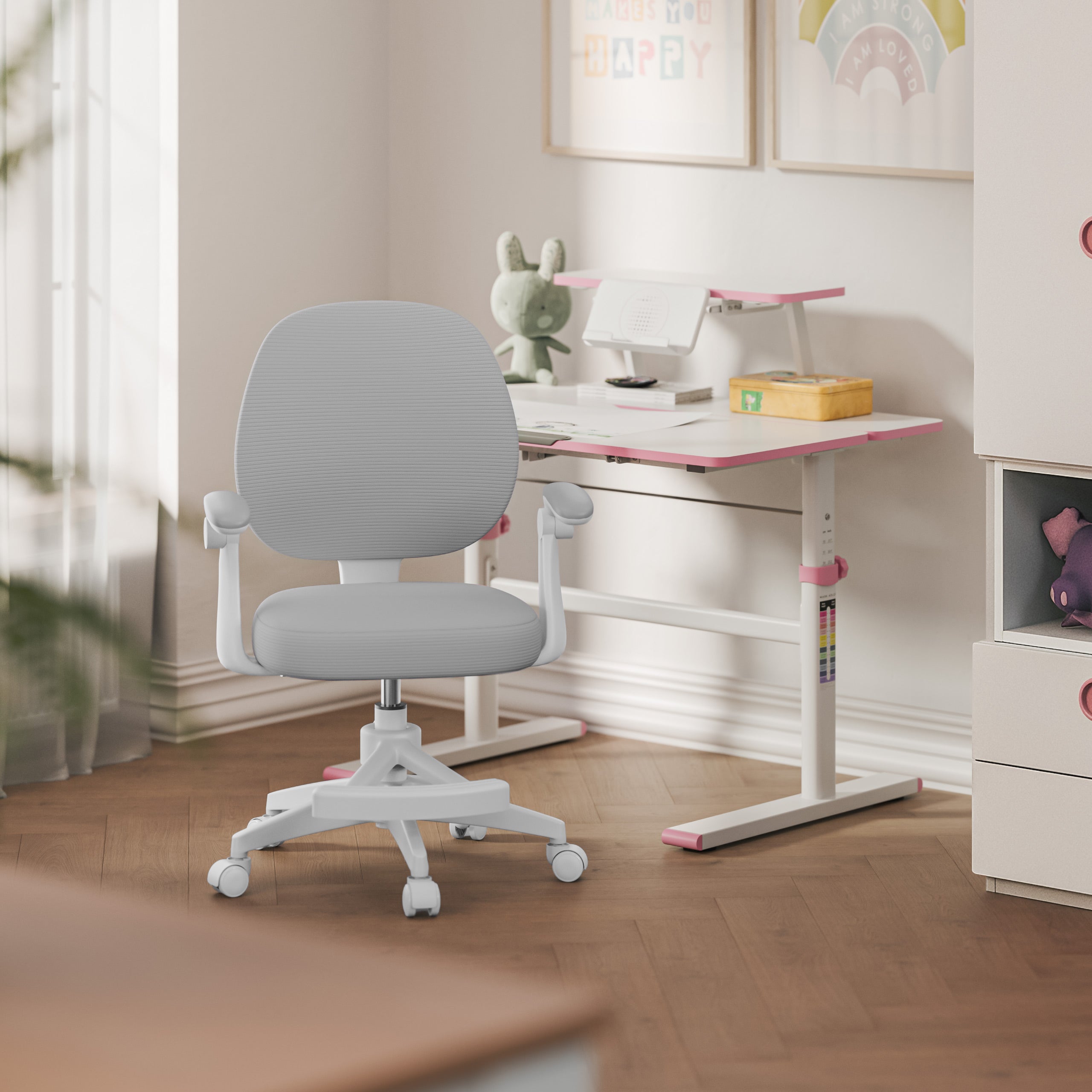 Scaun rotativ pentru copii Mark Adler Junior 3.1 Grey