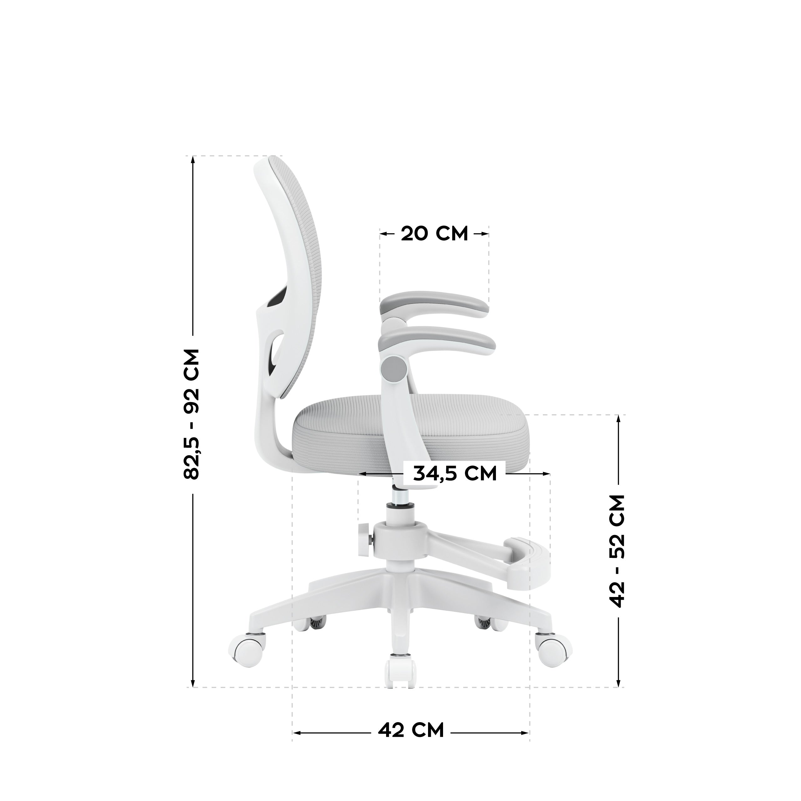 OUTLET Scaun rotativ pentru copii Mark Adler Junior 3.1 Grey