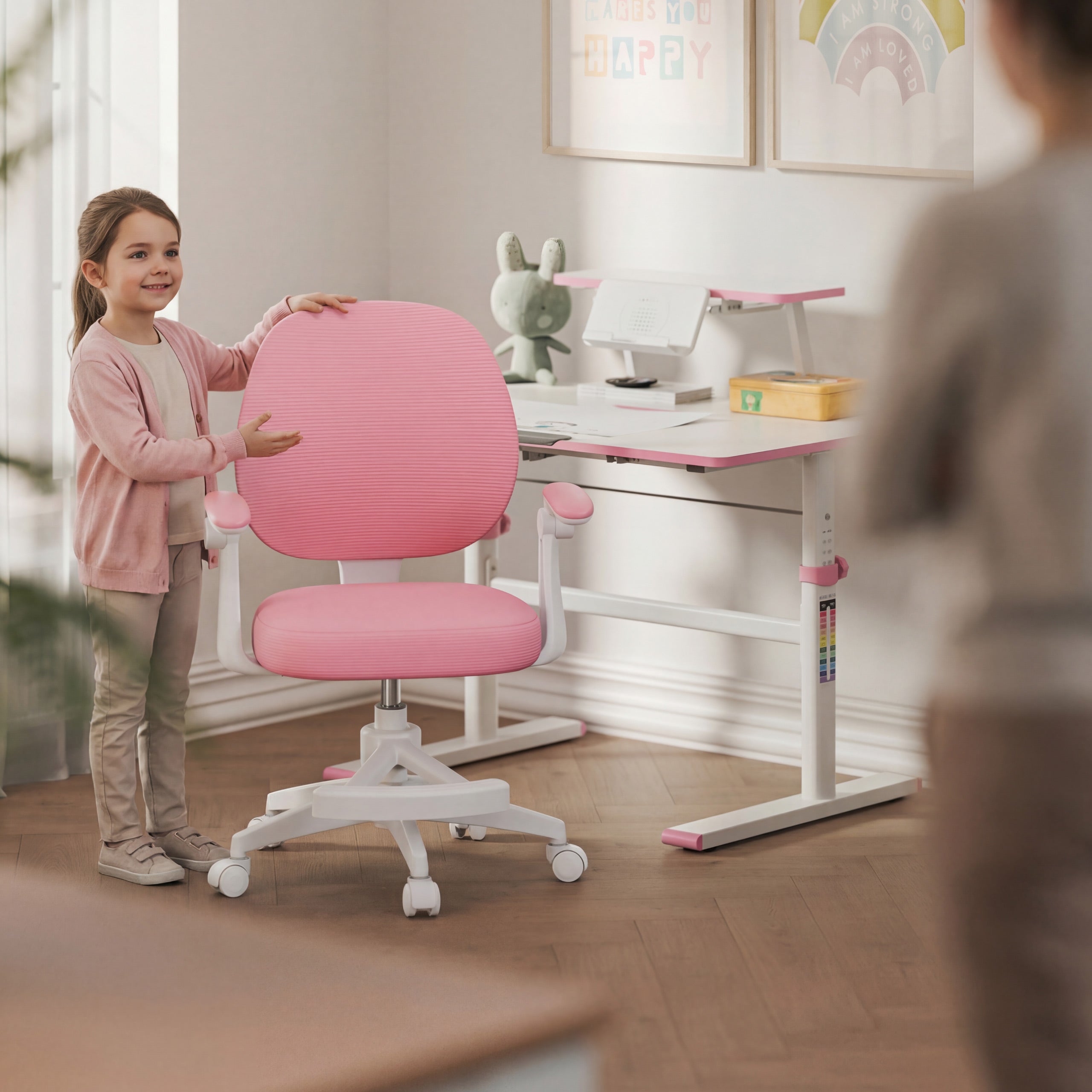 OUTLET Scaun rotativ pentru copii Mark Adler Junior 3.1 Pink