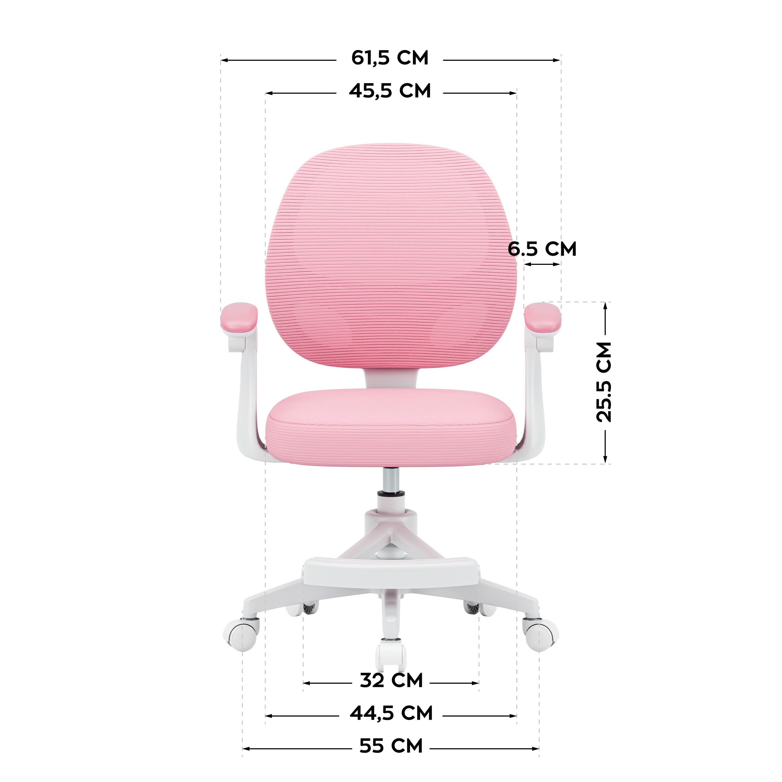 OUTLET Scaun rotativ pentru copii Mark Adler Junior 3.1 Pink
