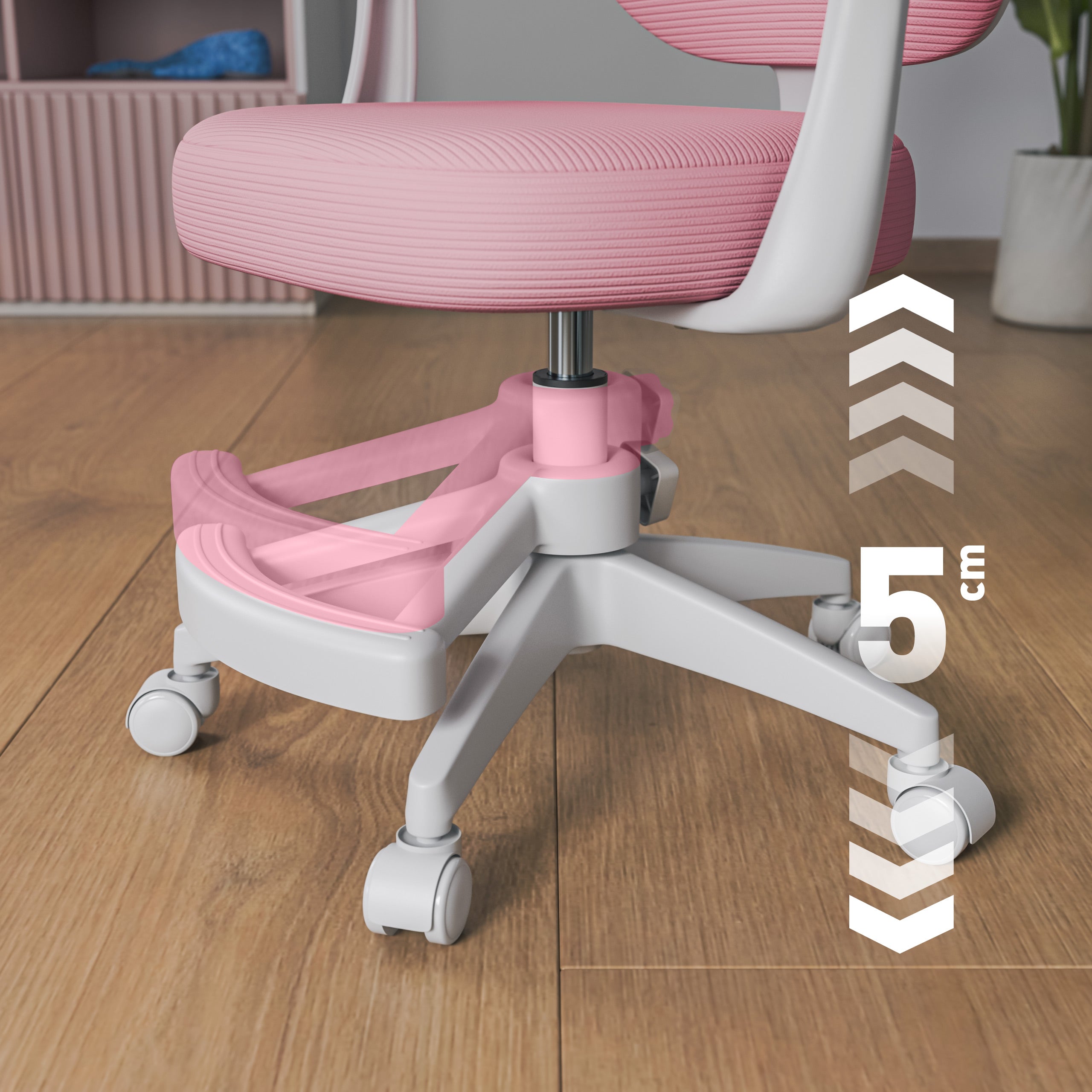 OUTLET Scaun rotativ pentru copii Mark Adler Junior 3.1 Pink