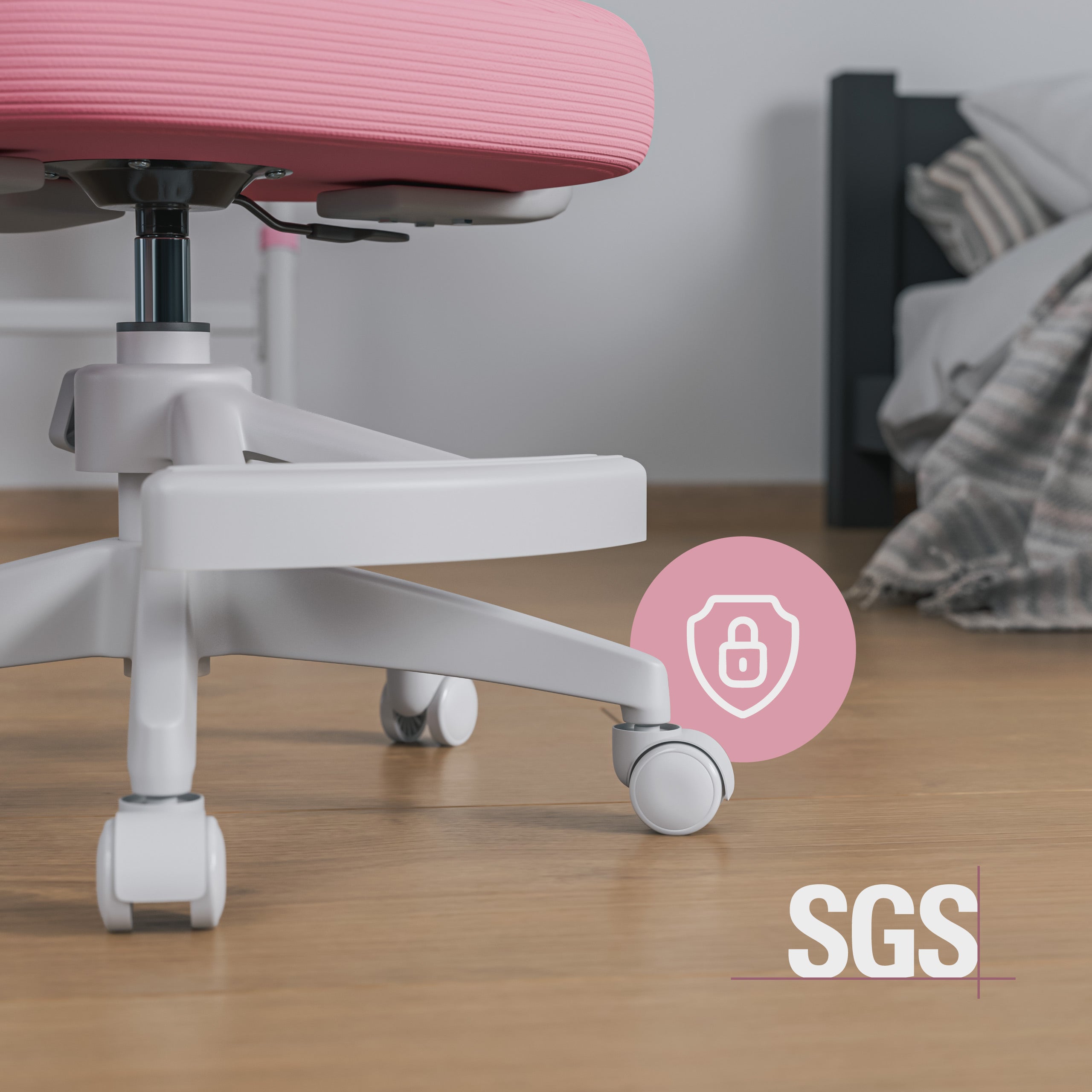 OUTLET Scaun rotativ pentru copii Mark Adler Junior 3.1 Pink