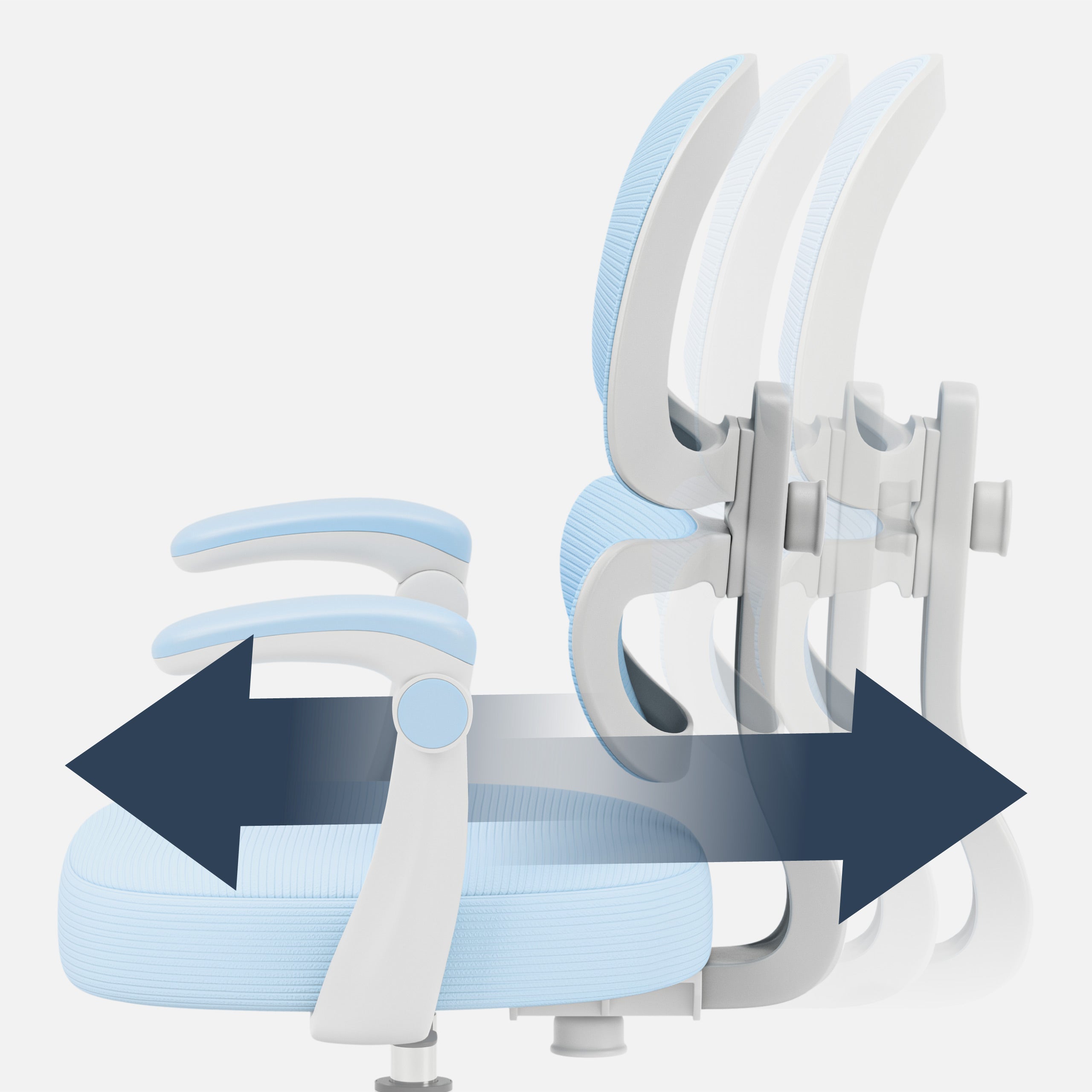 Scaun ergonomic pentru copii Mark Adler Junior 4.4 Blue
