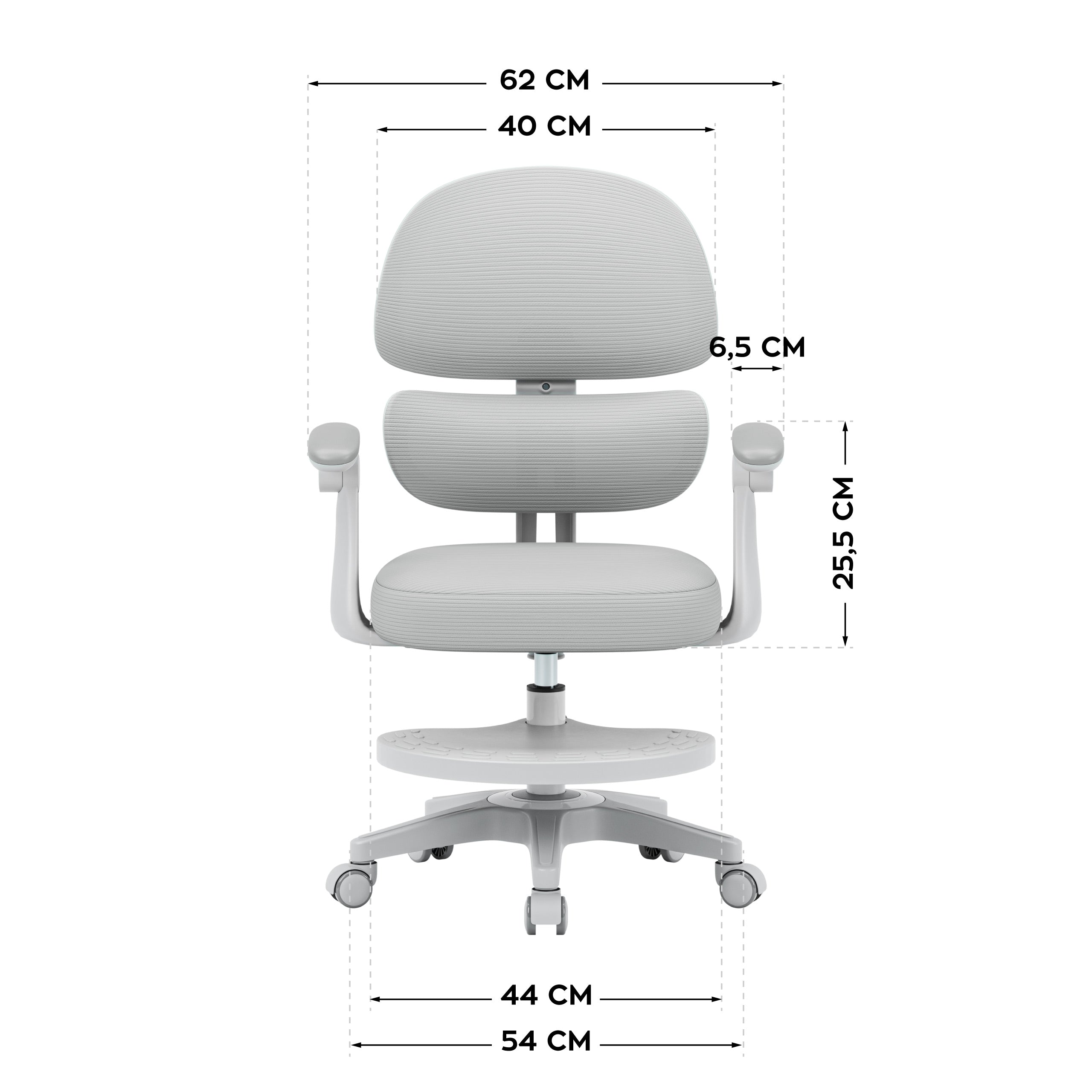 Scaun ergonomic pentru copii Mark Adler Junior 4.4 Grey