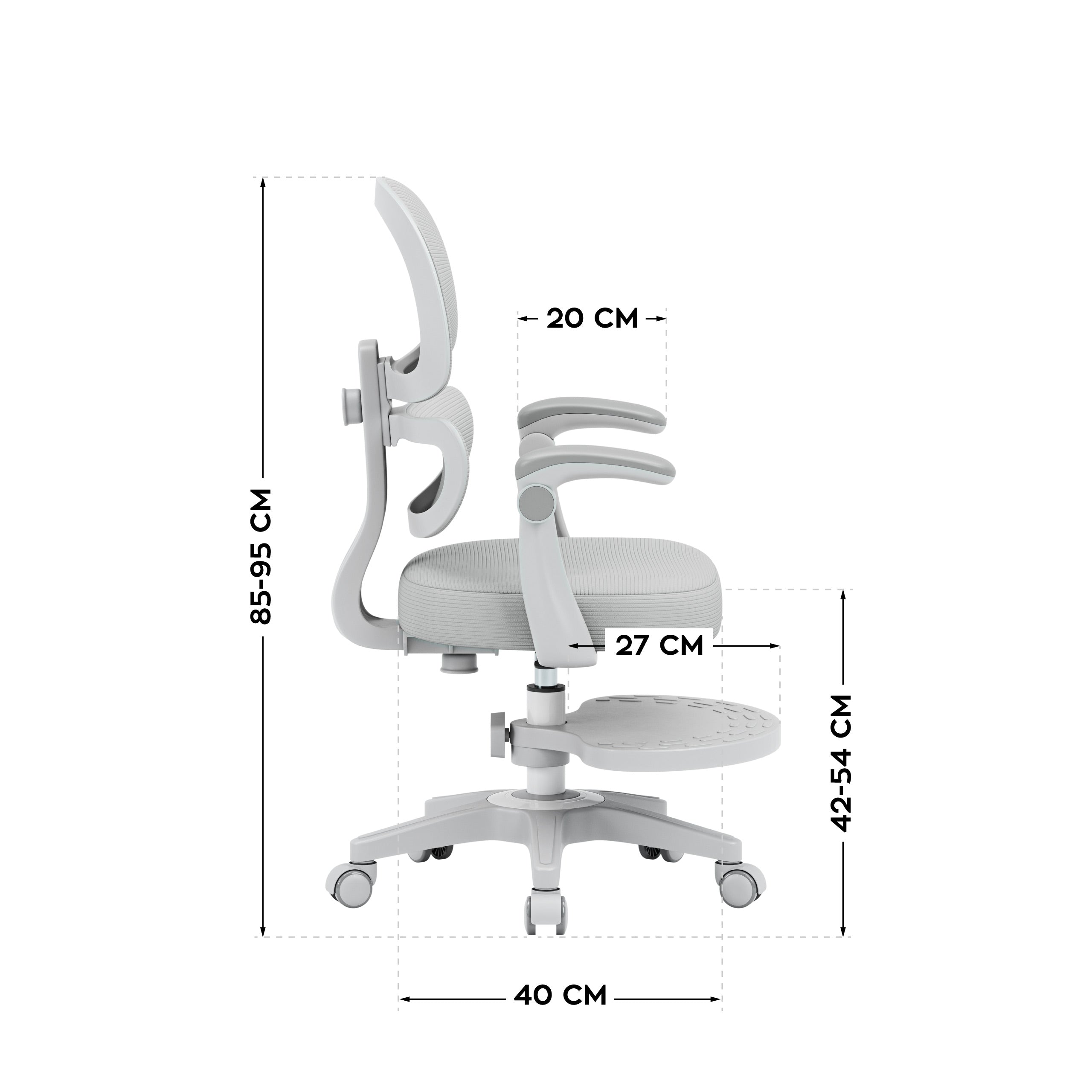 Scaun ergonomic pentru copii Mark Adler Junior 4.4 Grey