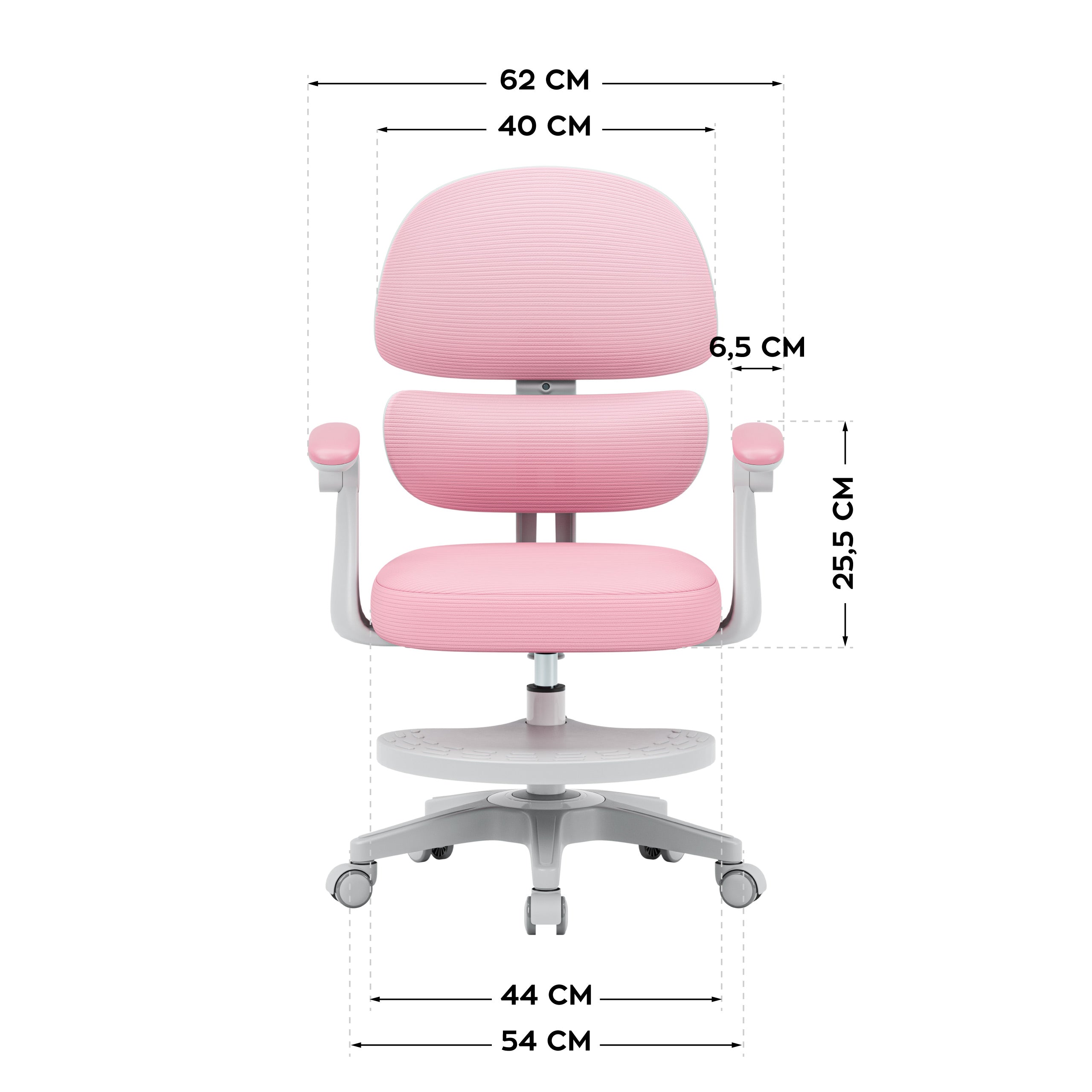 Scaun ergonomic pentru copii Mark Adler Junior 4.4 Pink