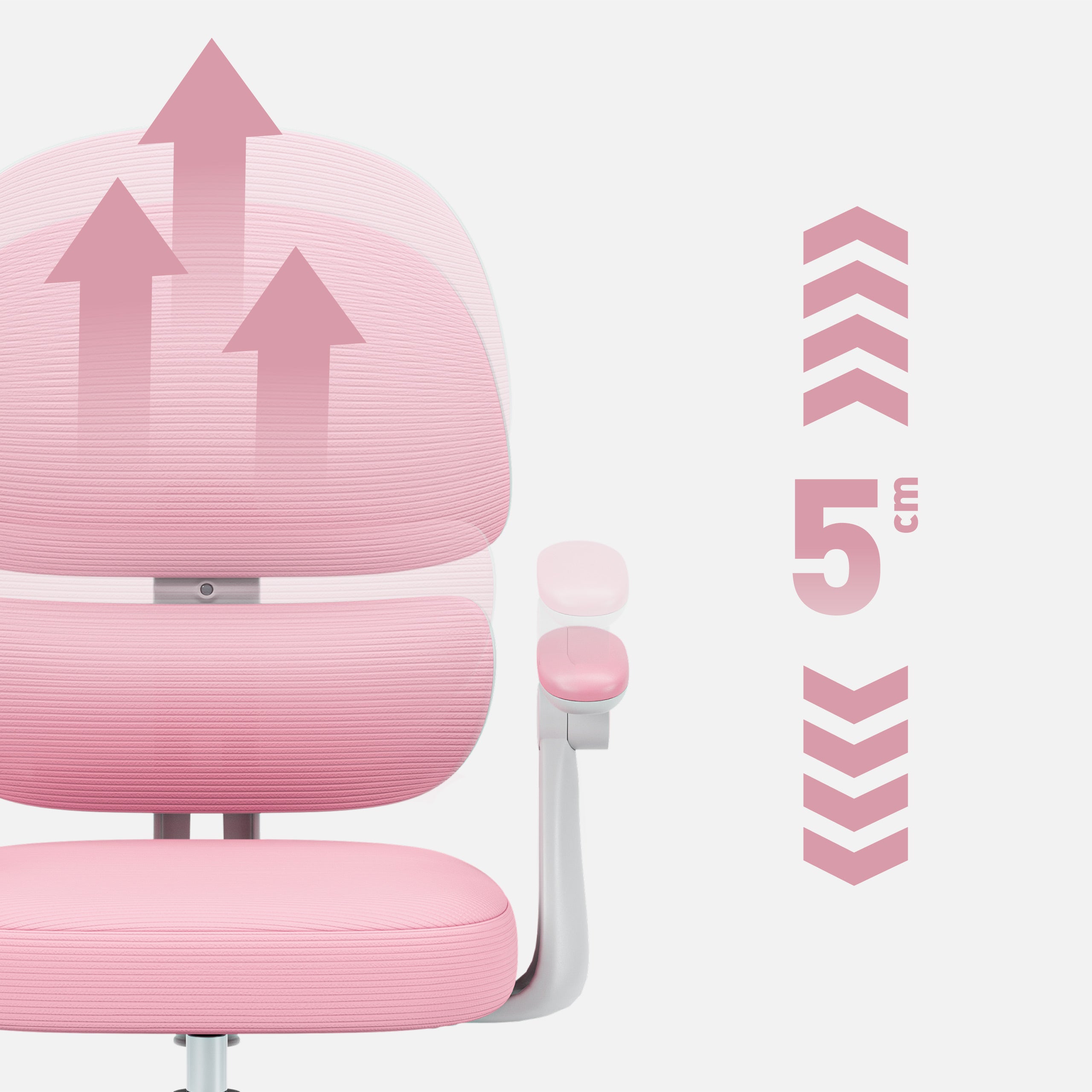Scaun ergonomic pentru copii Mark Adler Junior 4.4 Pink
