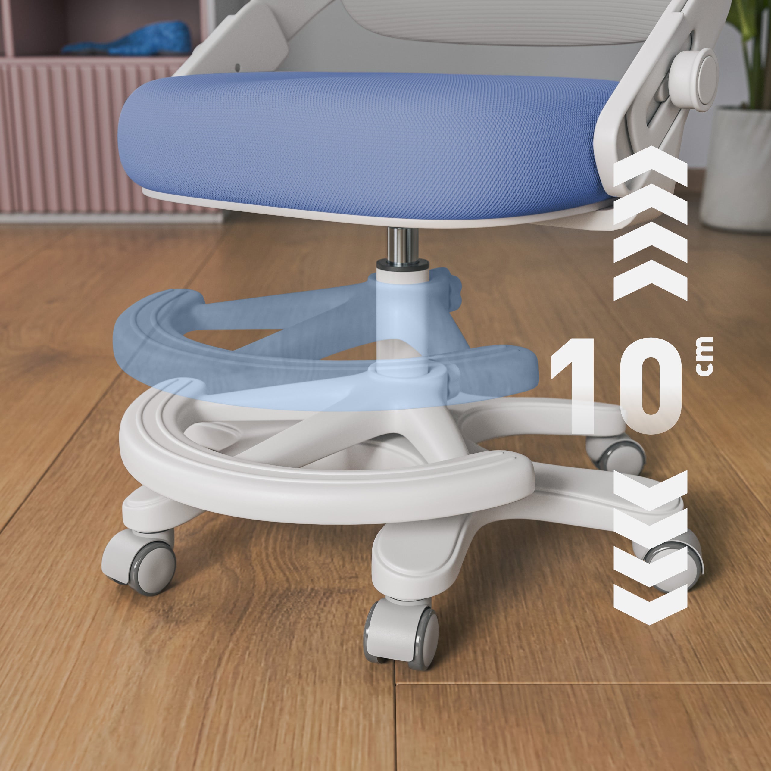 Scaun de birou pentru copii Mark Adler Junior 4.3 Albastru-gri