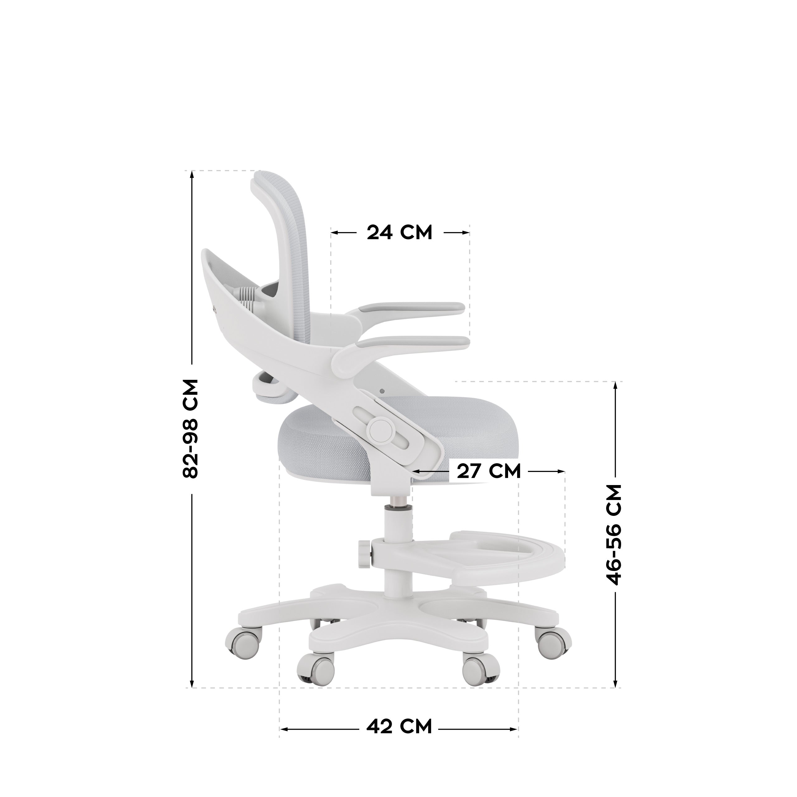 Scaun de birou pentru copii Mark Adler Junior 4.3 Grey