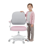 Scaun de birou pentru copii Mark Adler Junior 4.3 roz-gri