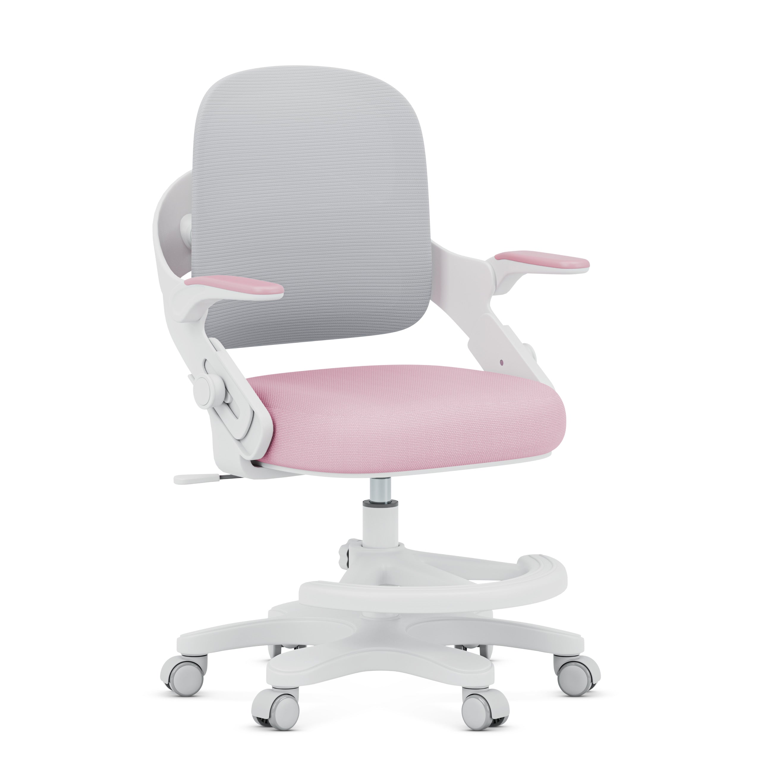 Scaun de birou pentru copii Mark Adler Junior 4.3 roz-gri
