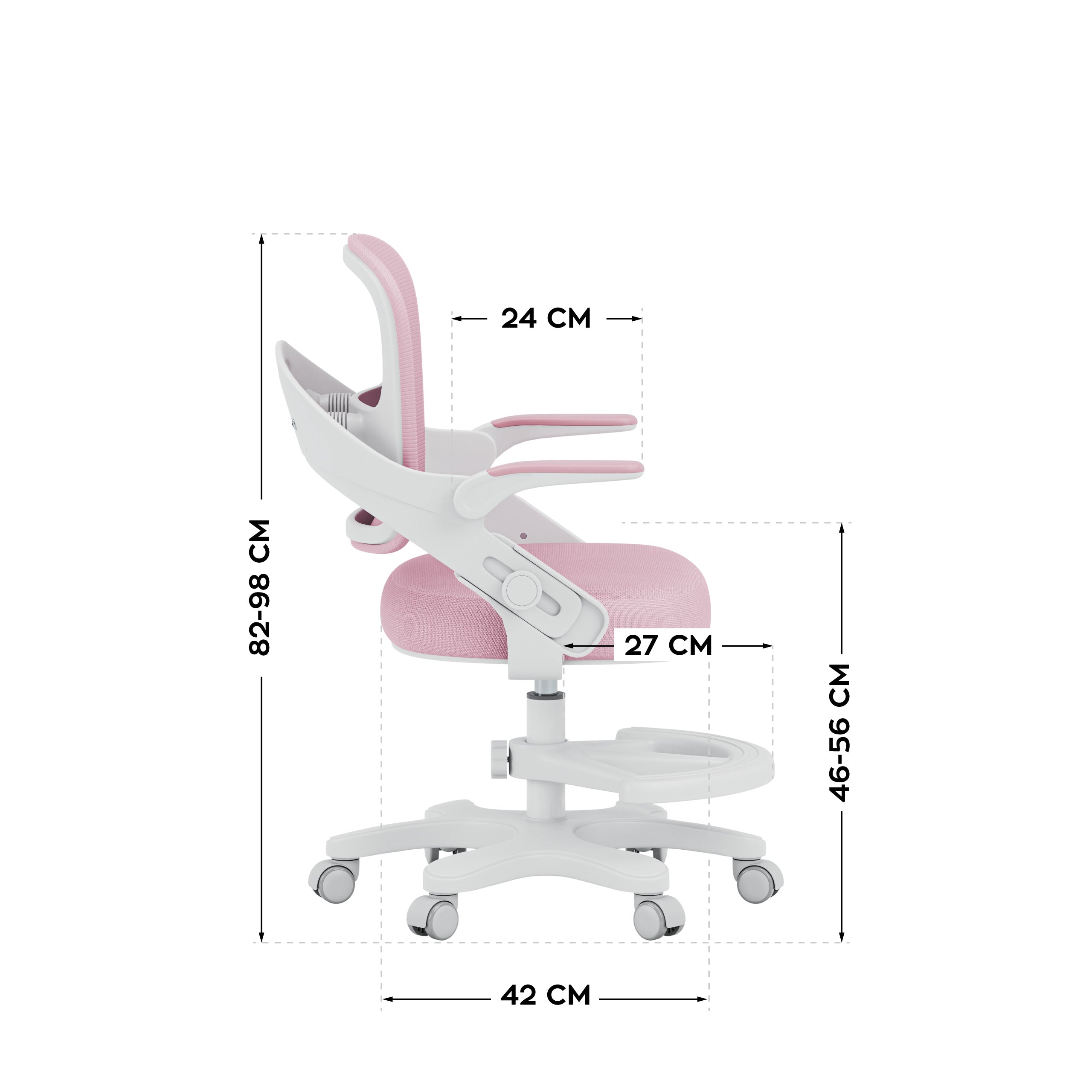 Scaun de birou pentru copii Mark Adler Junior 4.3 Pink
