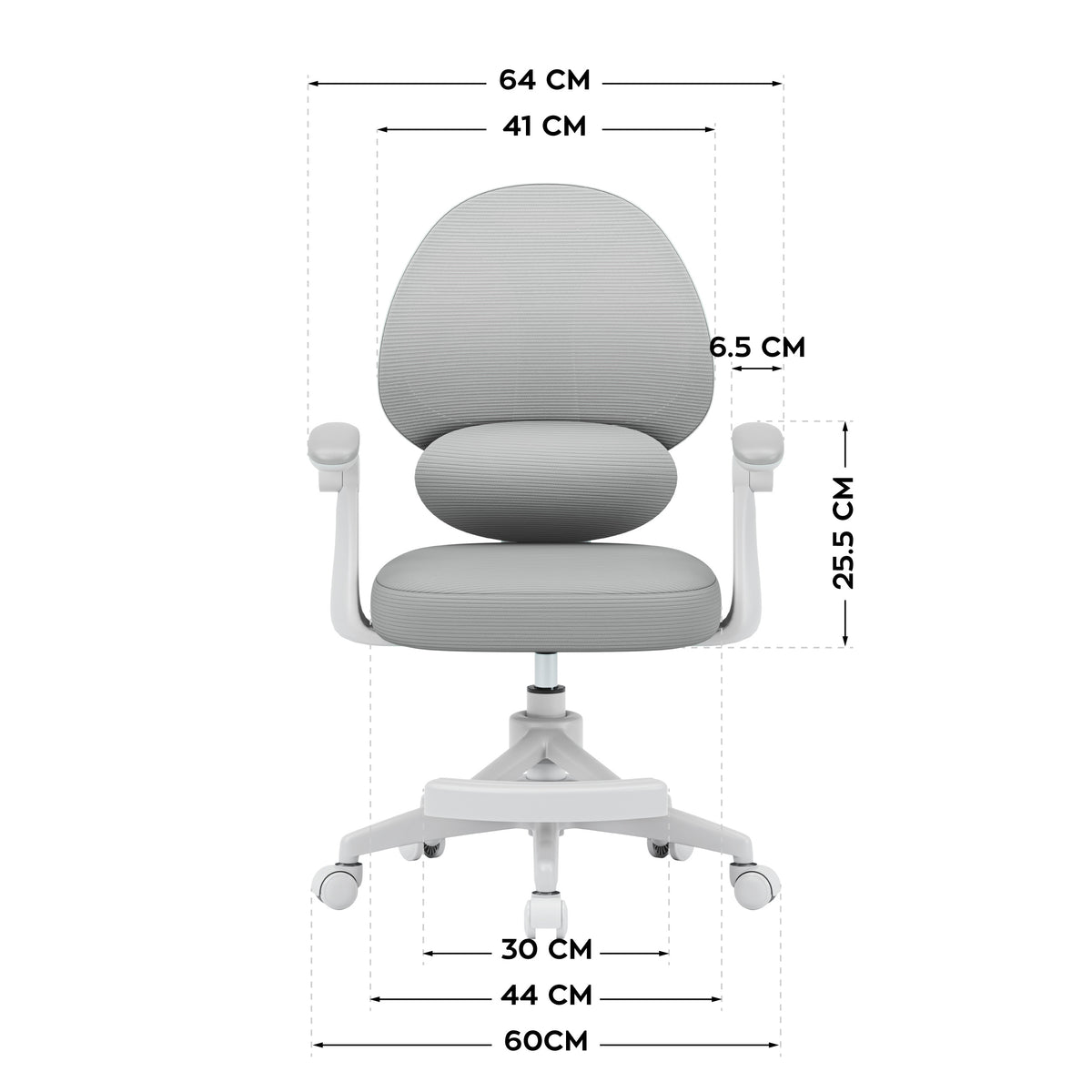 Fotoliu reglabil pentru copii Mark Adler Junior 4.5 Grey