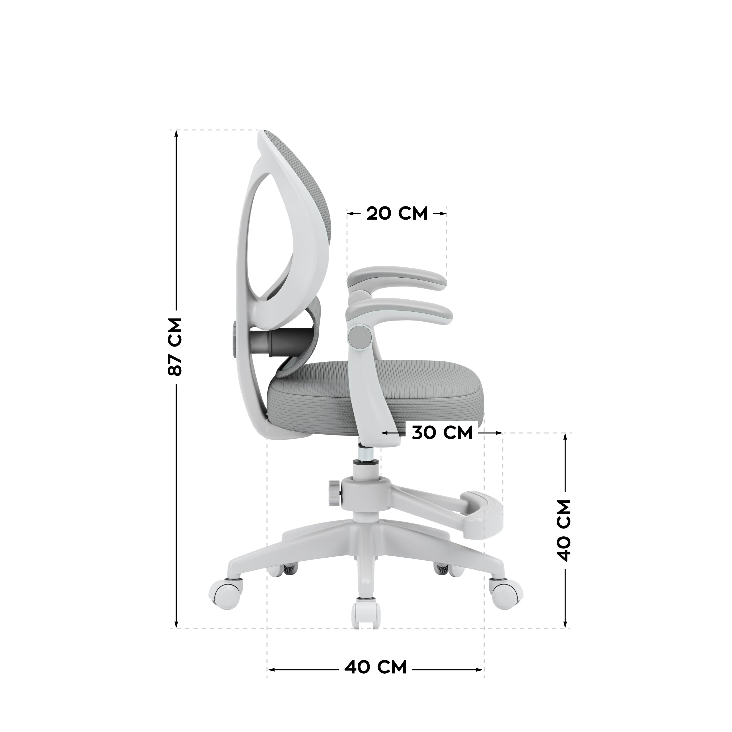 Fotoliu reglabil pentru copii Mark Adler Junior 4.5 Grey