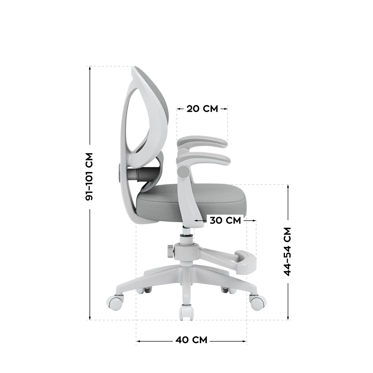 Fotoliu reglabil pentru copii Mark Adler Junior 4.5 Grey