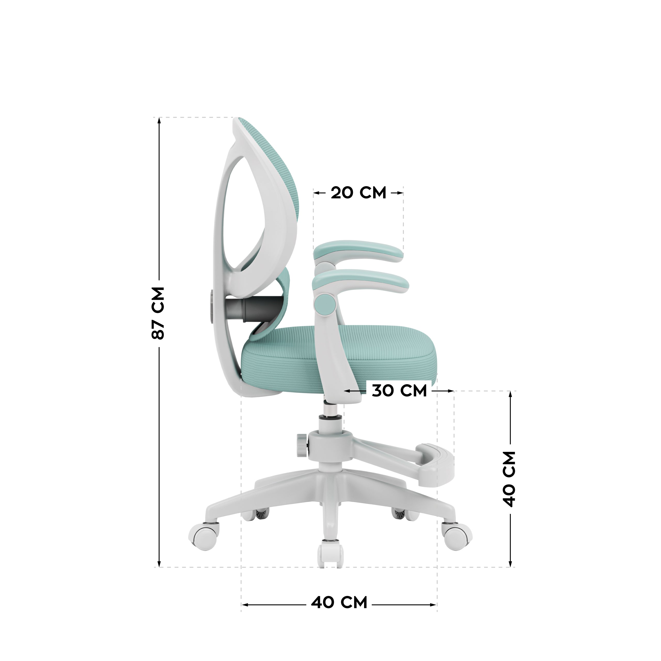 Fotoliu reglabil pentru copii Mark Adler Junior 4.5 Mint