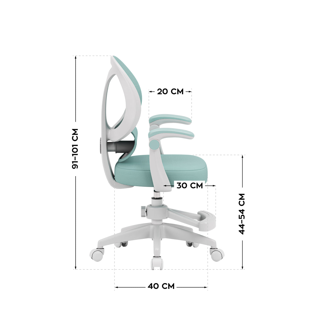 Fotoliu reglabil pentru copii Mark Adler Junior 4.5 Mint