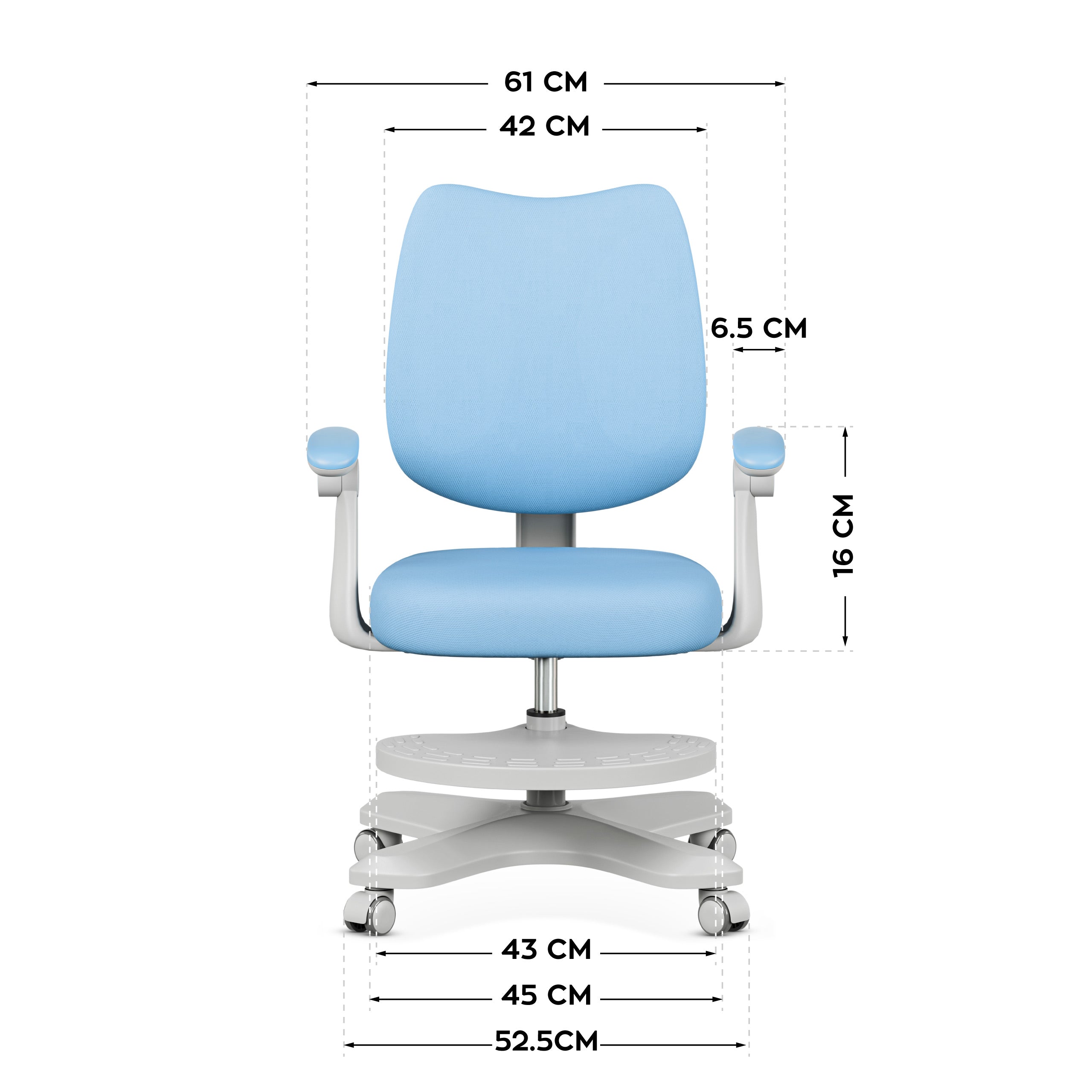 Scaun ergonomic pentru copii Mark Adler Junior 4.6 Blue
