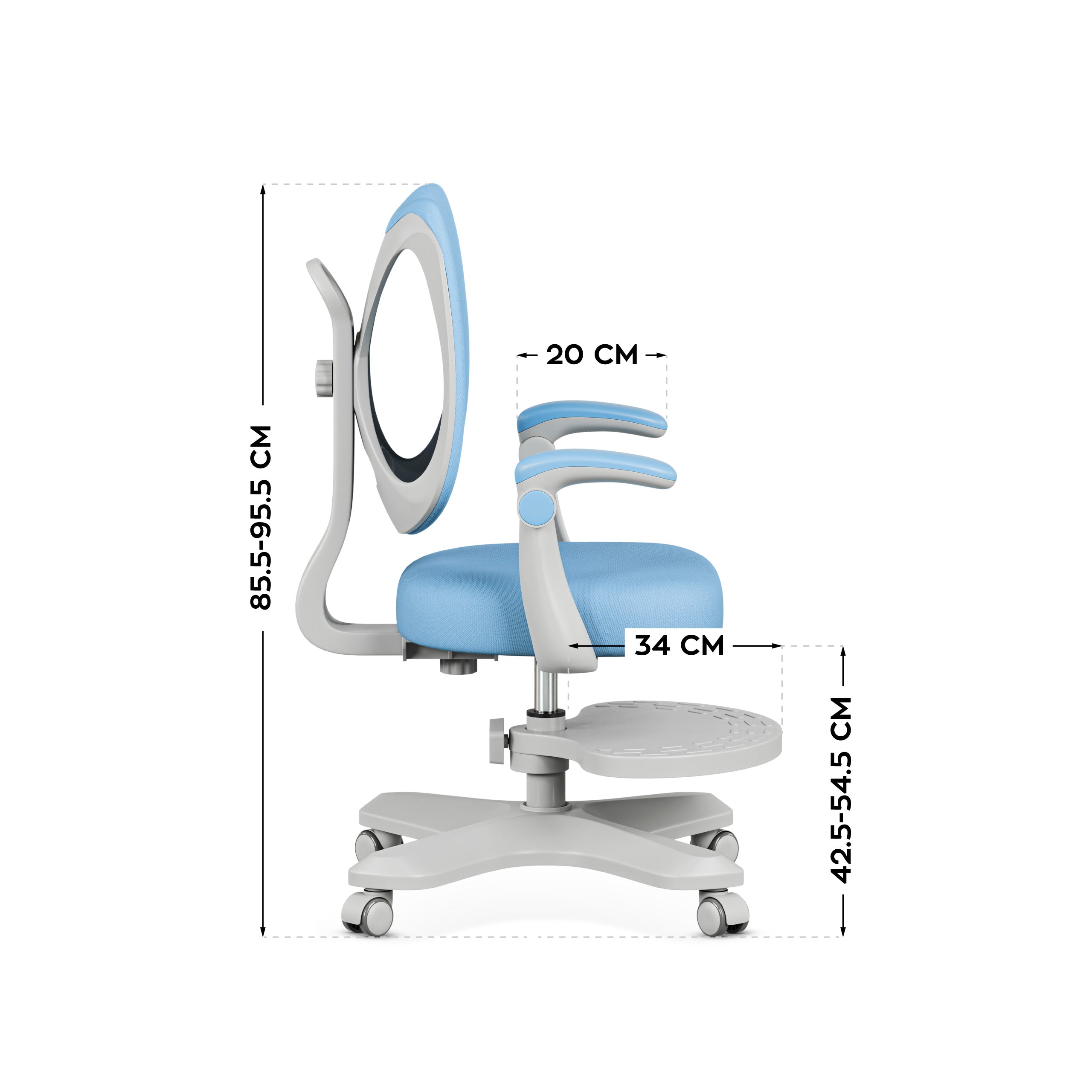 Scaun ergonomic pentru copii Mark Adler Junior 4.6 Blue