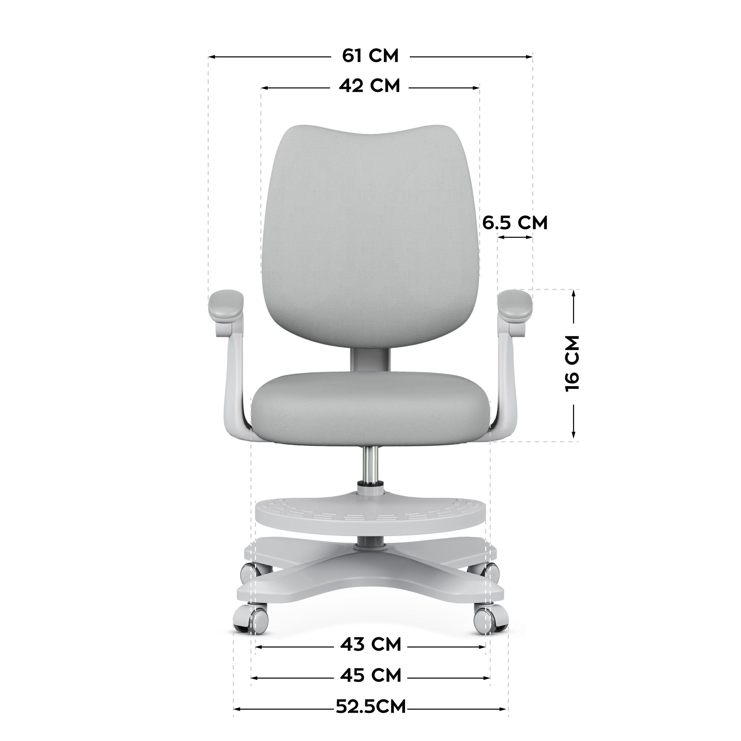 Scaun ergonomic pentru copii Mark Adler Junior 4.6 Grey