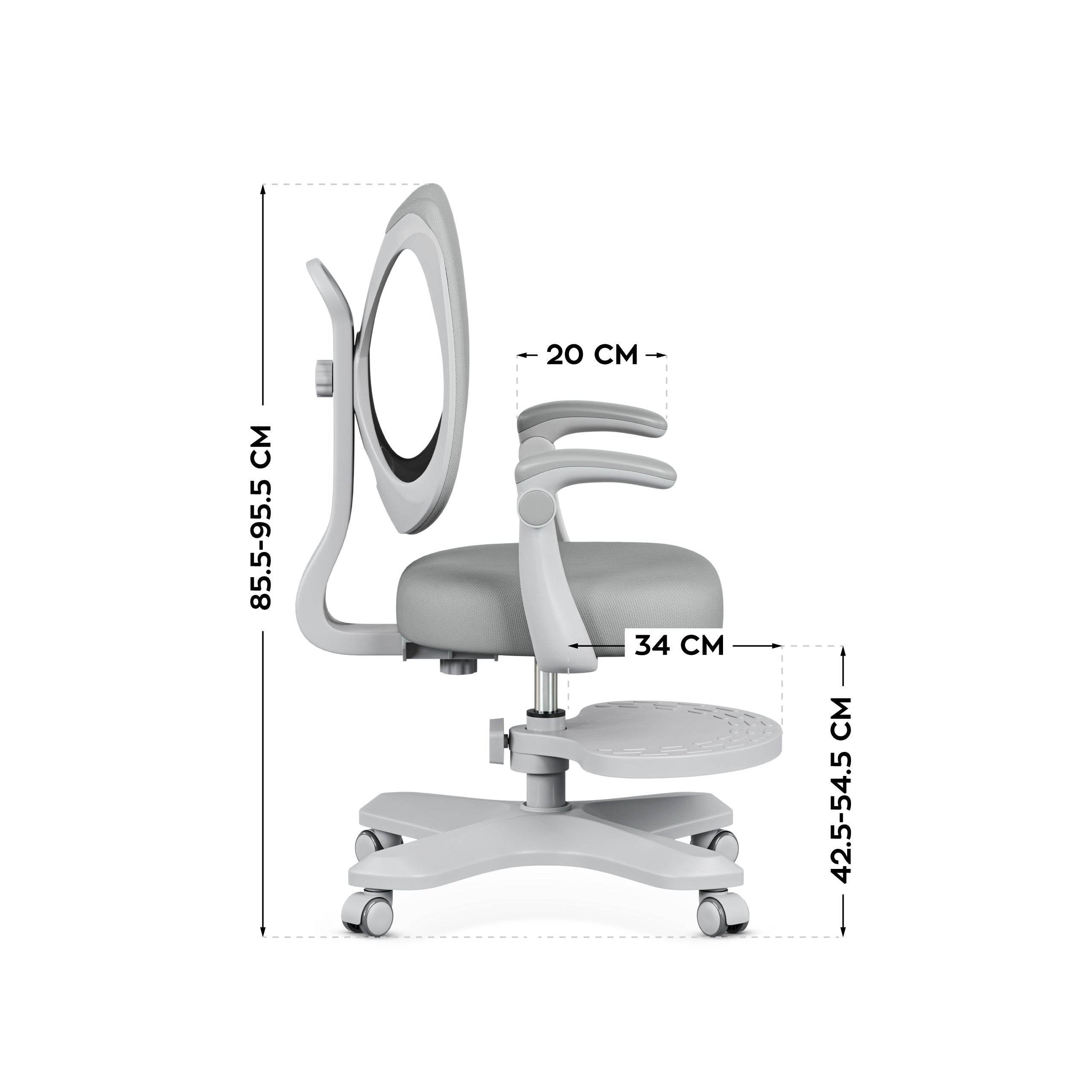 Scaun ergonomic pentru copii Mark Adler Junior 4.6 Grey