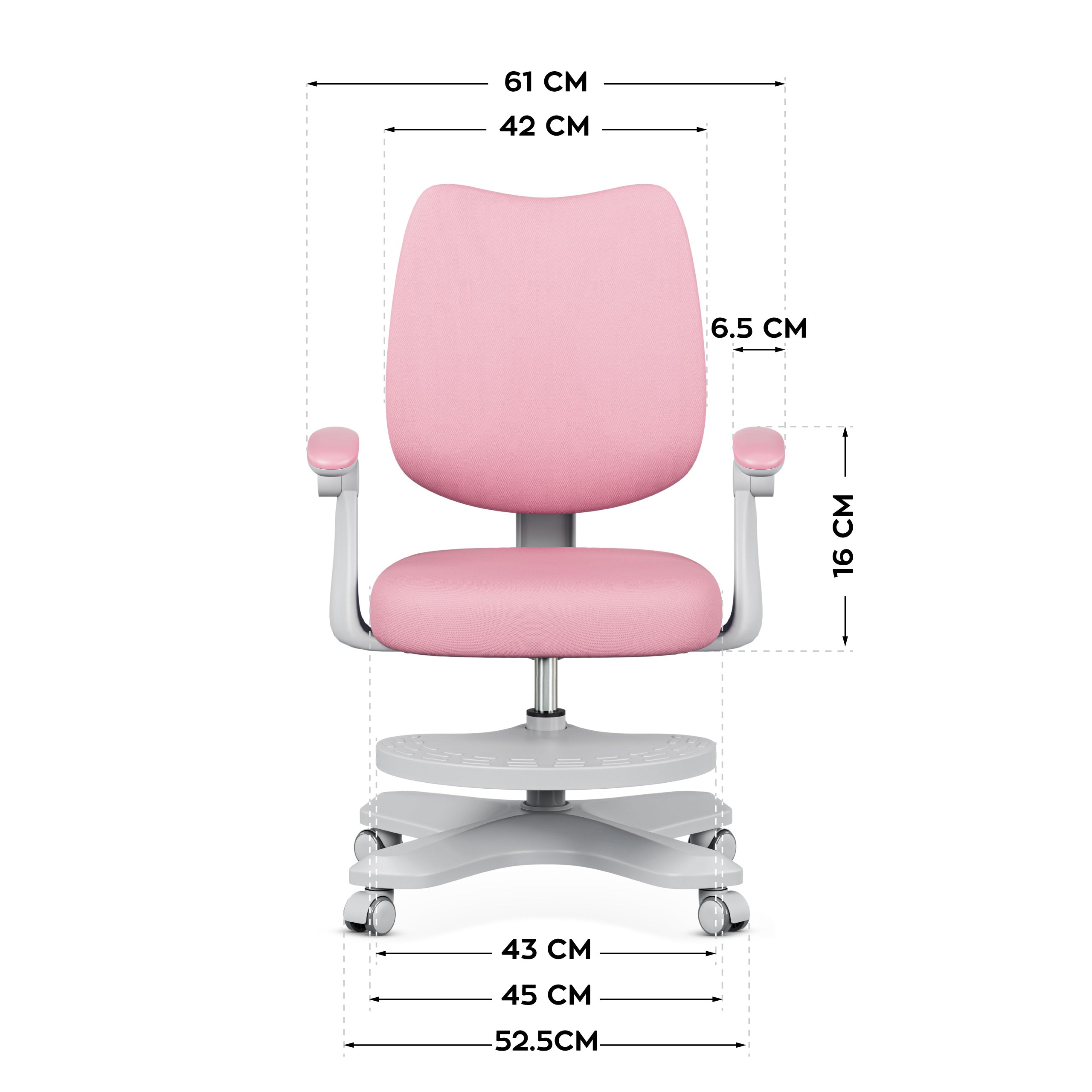 Scaun ergonomic pentru copii Mark Adler Junior 4.6 Pink