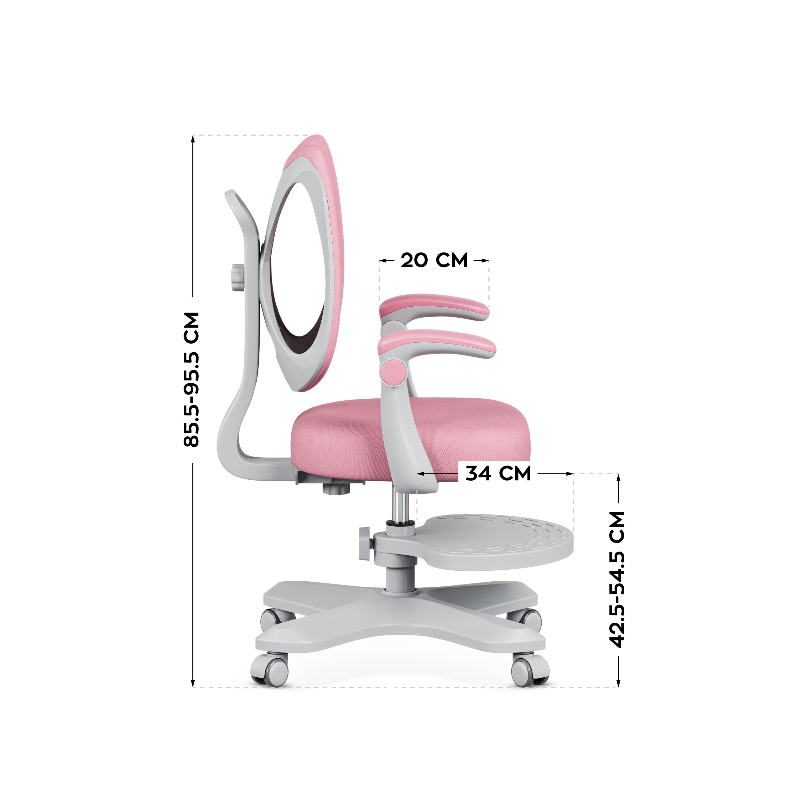 Scaun ergonomic pentru copii Mark Adler Junior 4.6 Pink