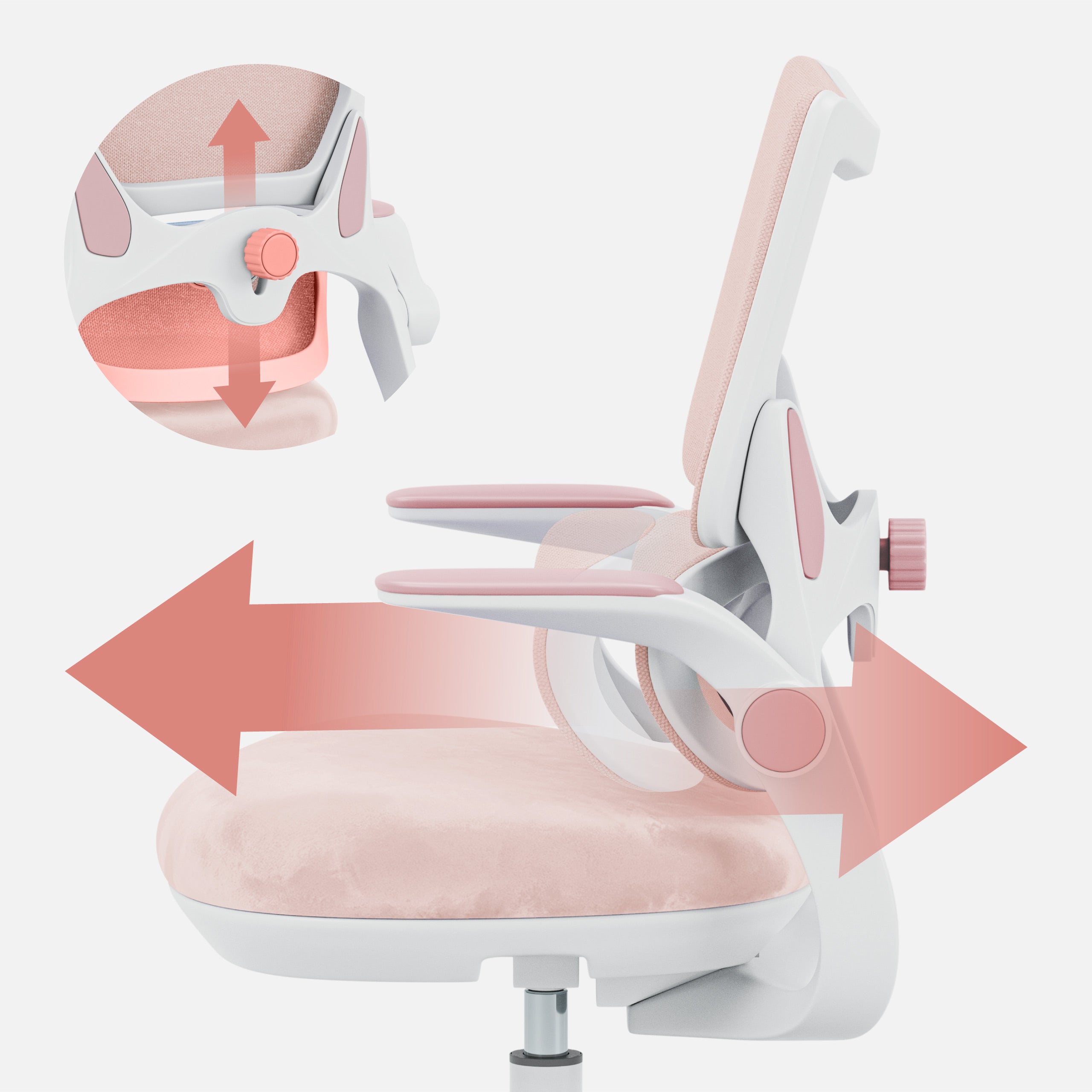 Scaun de birou pentru copii Mark Adler Junior 5.7 Pink