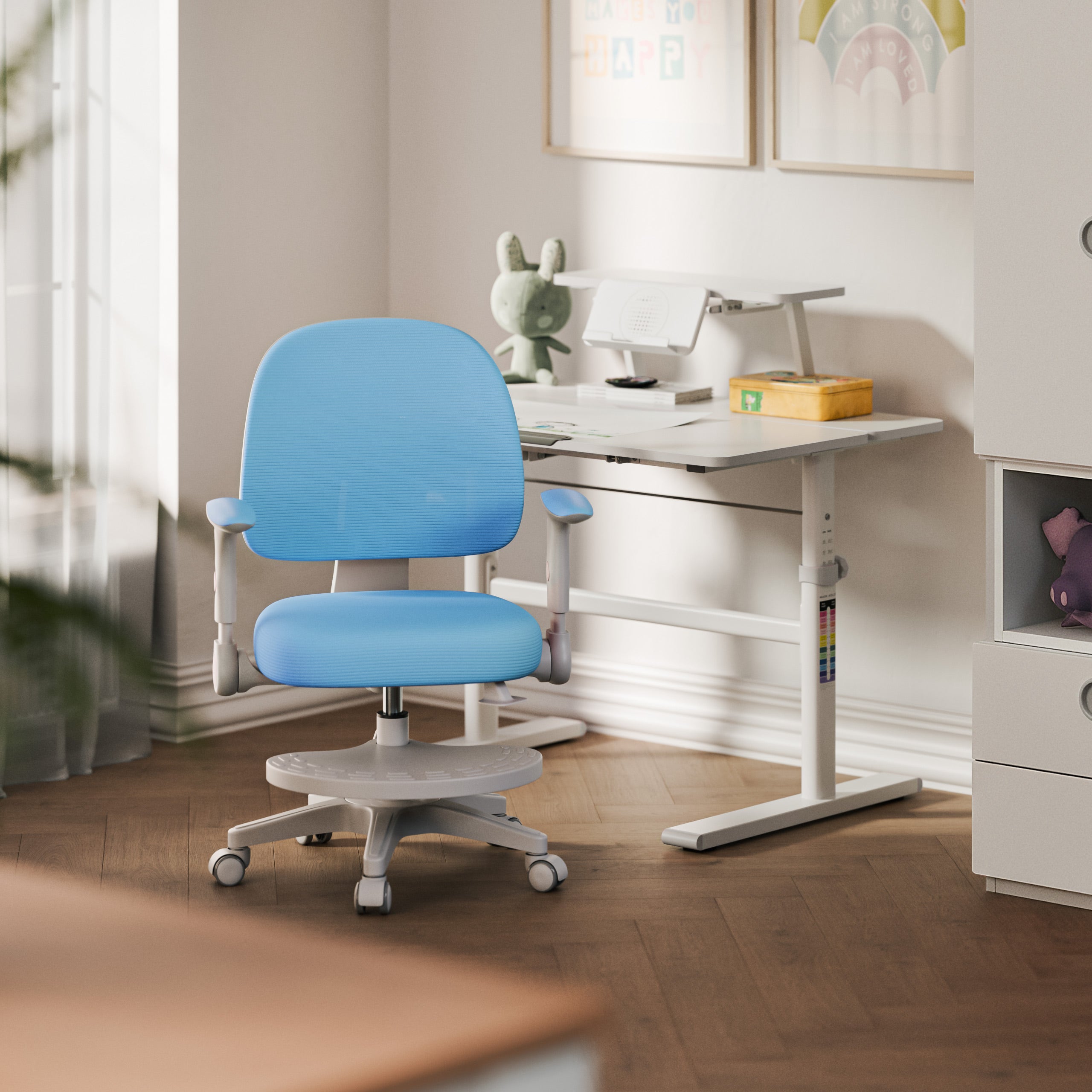 Fotoliu reglabil pentru copii Mark Adler Junior 5.0 Blue