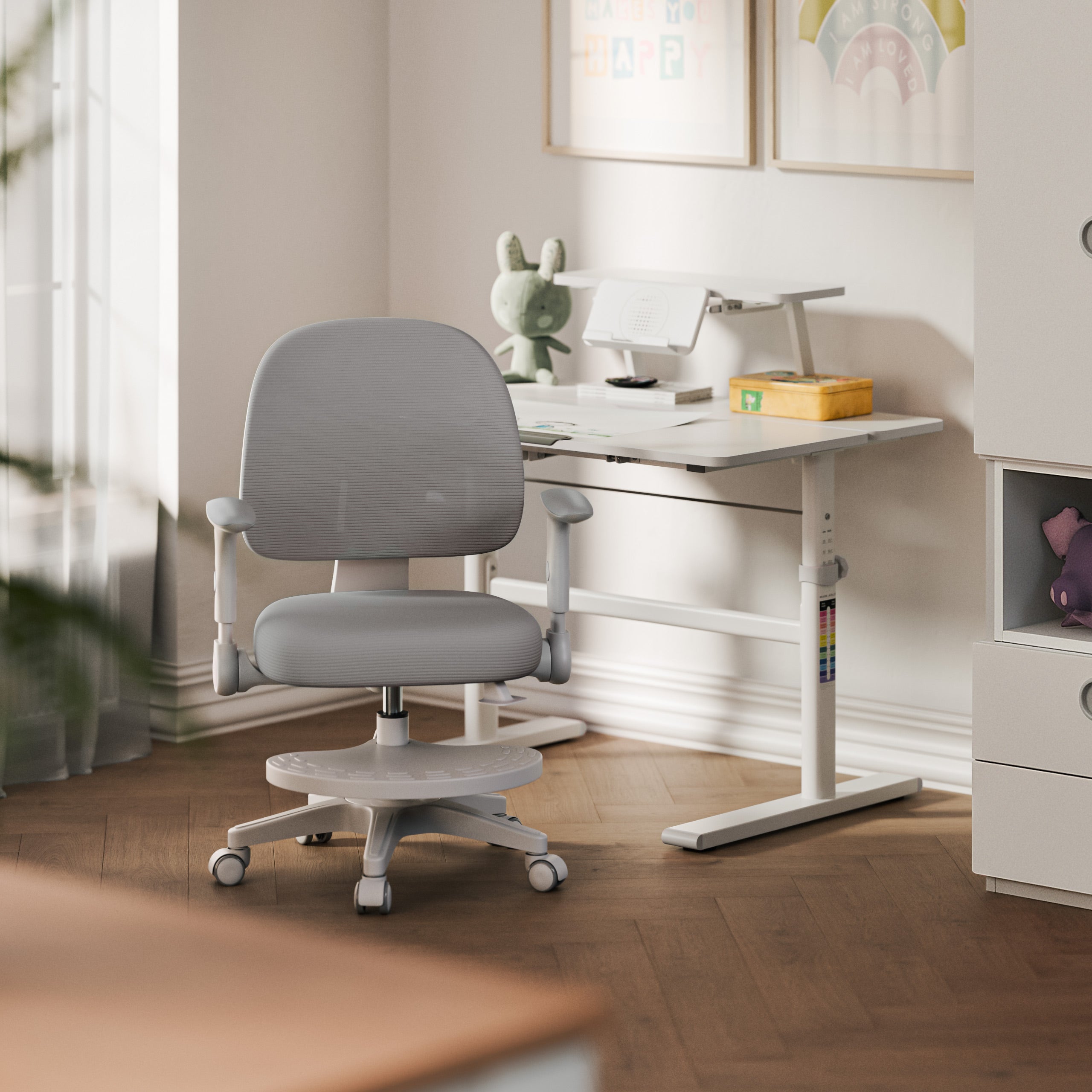 Fotoliu reglabil pentru copii Mark Adler Junior 5.0 Grey