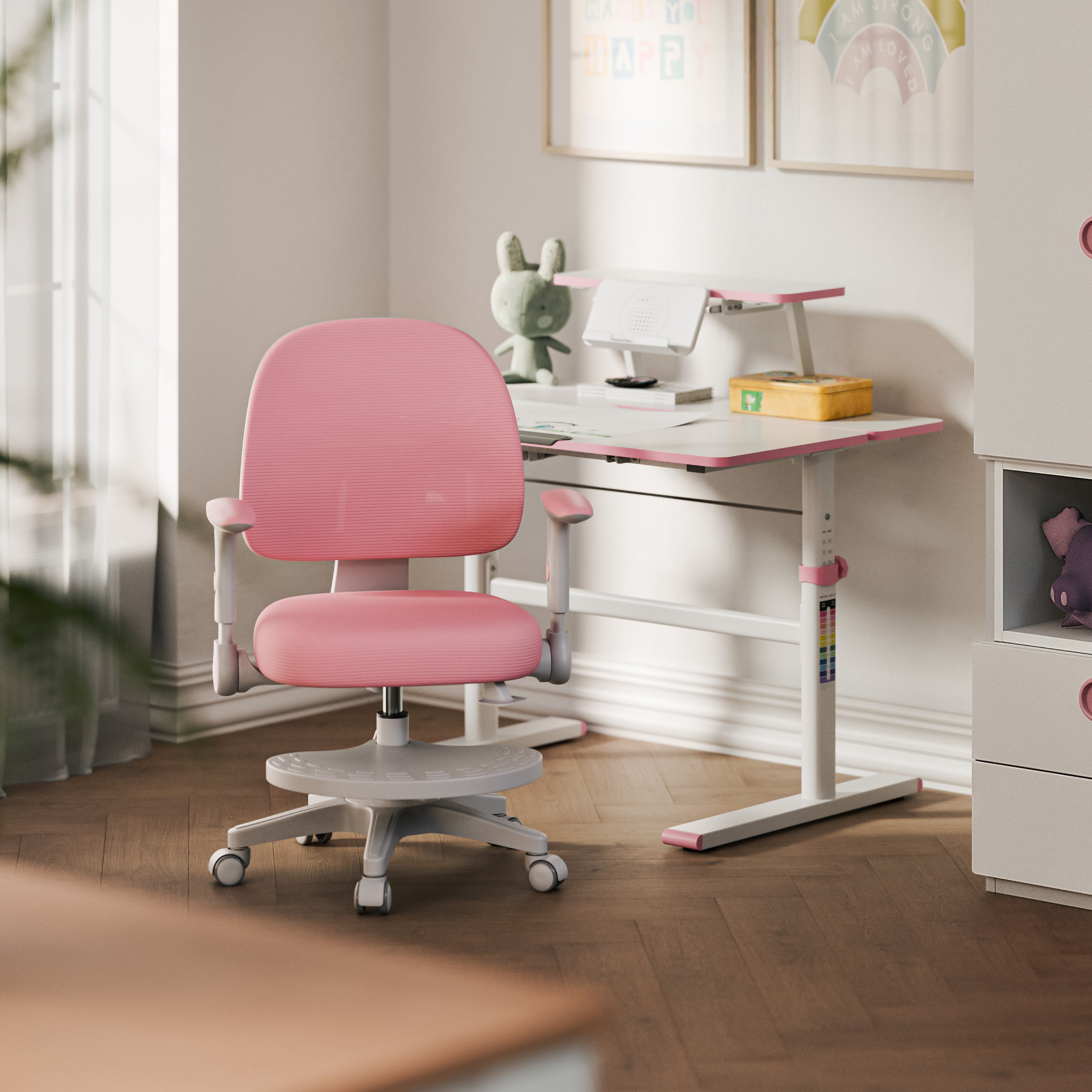 Fotoliu reglabil pentru copii Mark Adler Junior 5.0 Pink