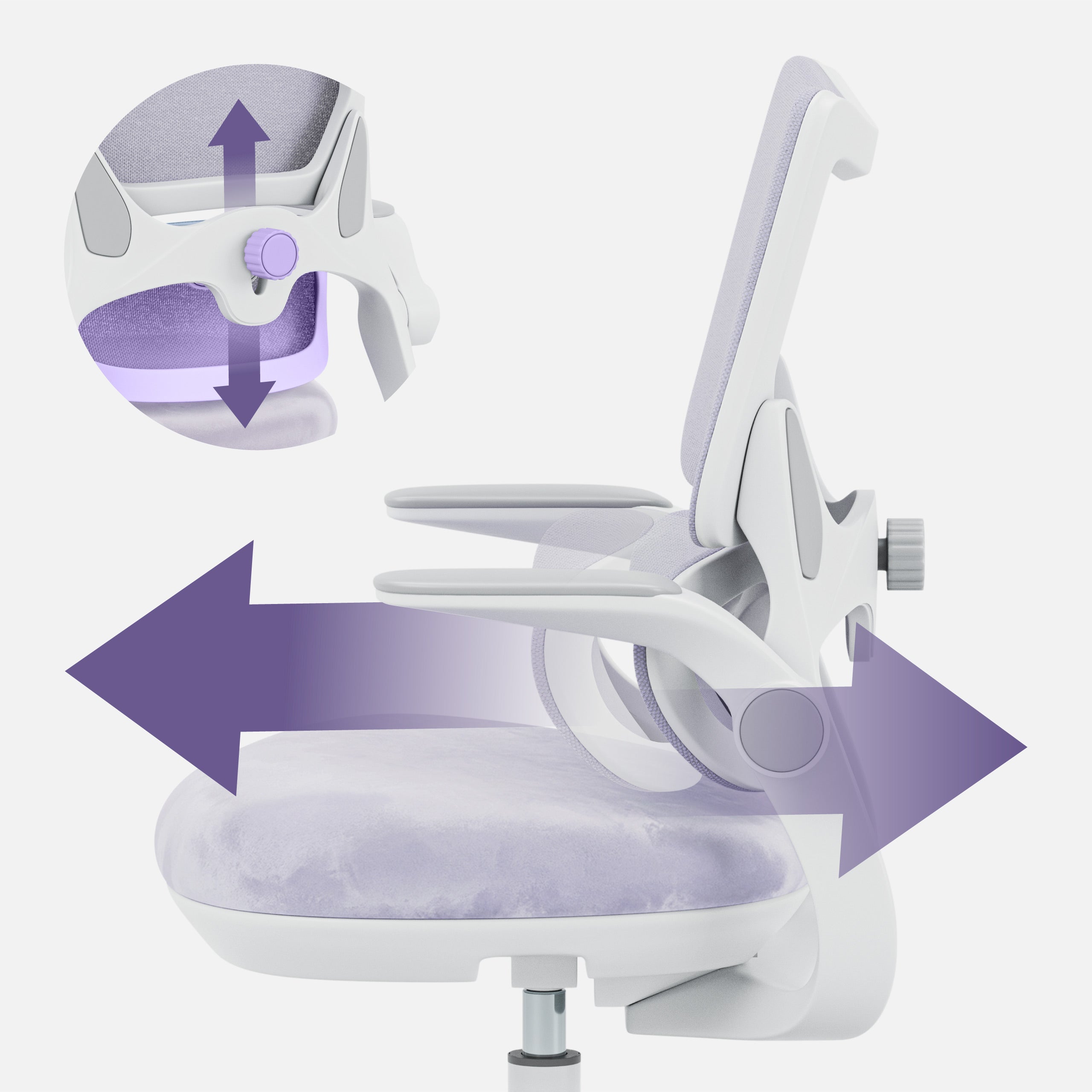 Scaun de birou pentru copii Mark Adler Junior 5.7 Purple