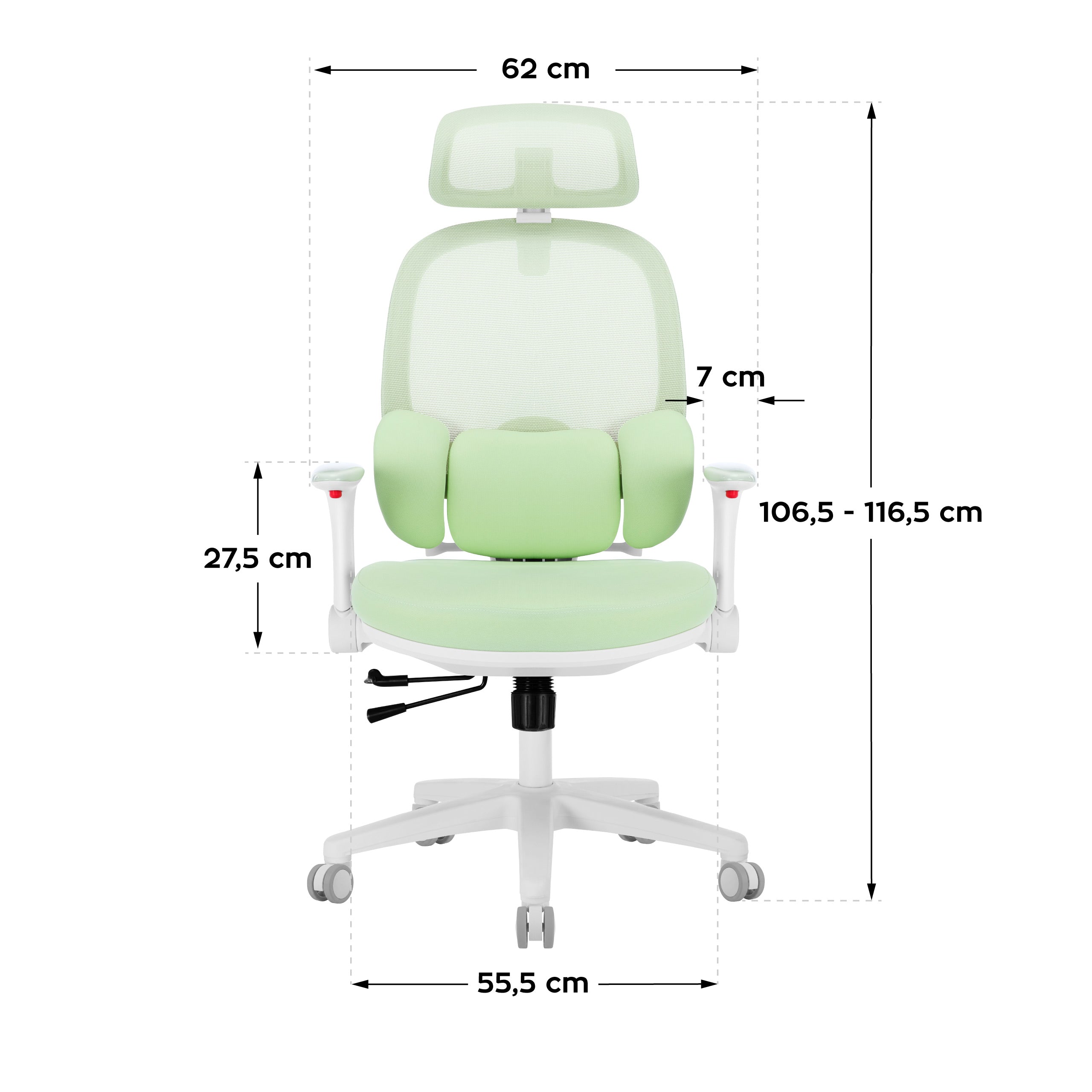 Scaun ergonomic pentru copii Mark Adler Junior 6.3 Green