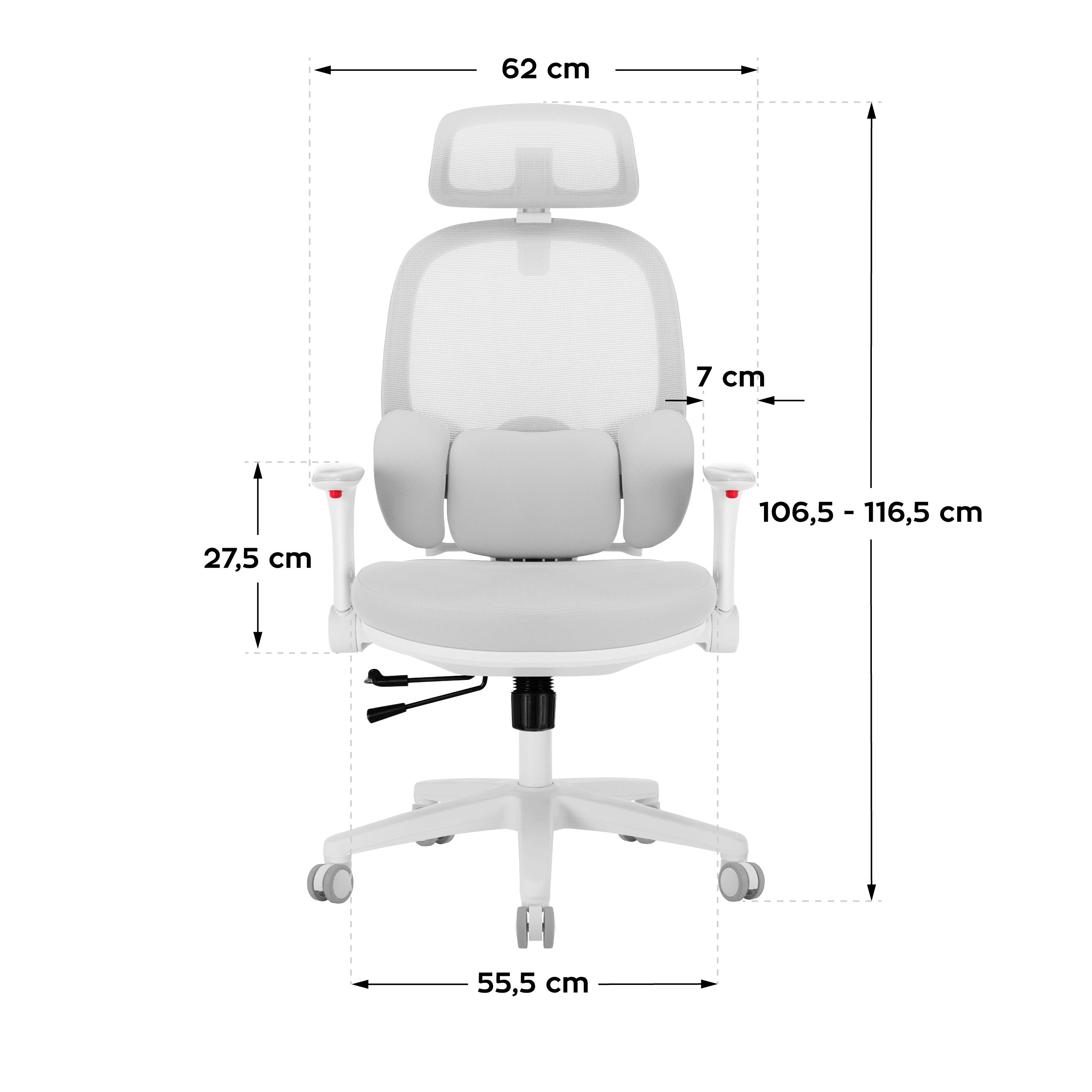 Scaun ergonomic pentru copii Mark Adler Junior 6.3 Grey