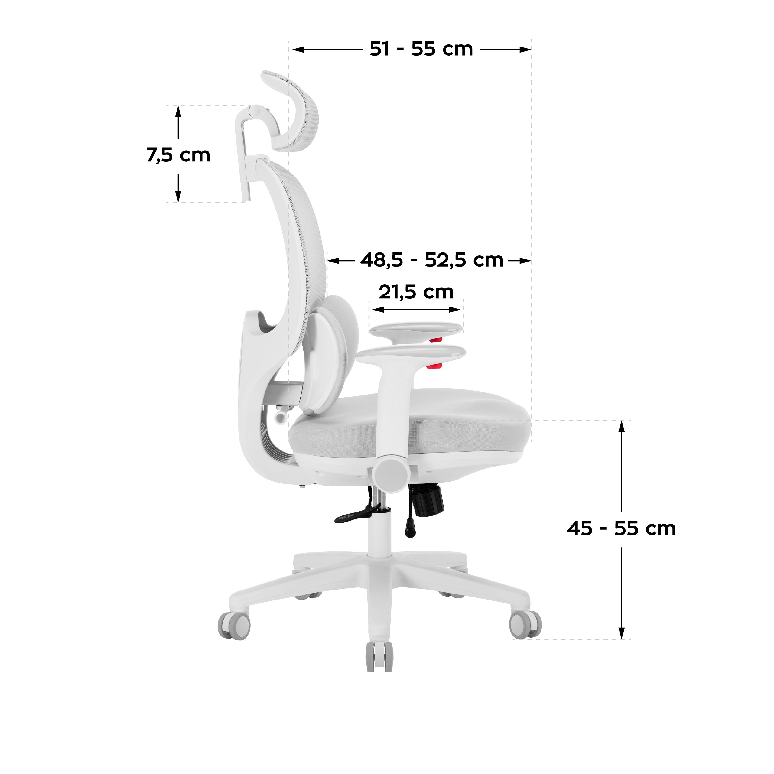 Scaun ergonomic pentru copii Mark Adler Junior 6.3 Grey
