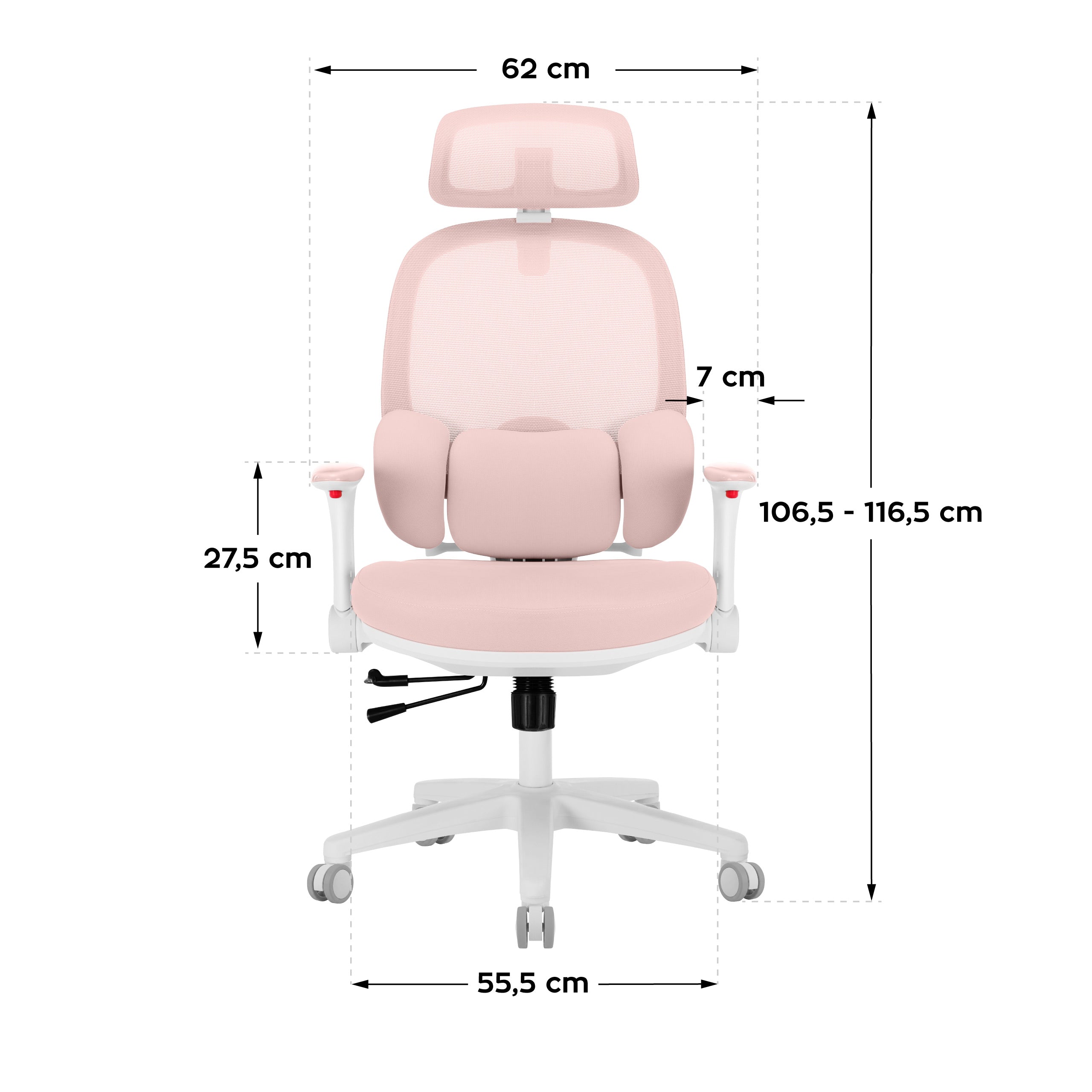 Scaun ergonomic pentru copii Mark Adler Junior 6.3 Pink