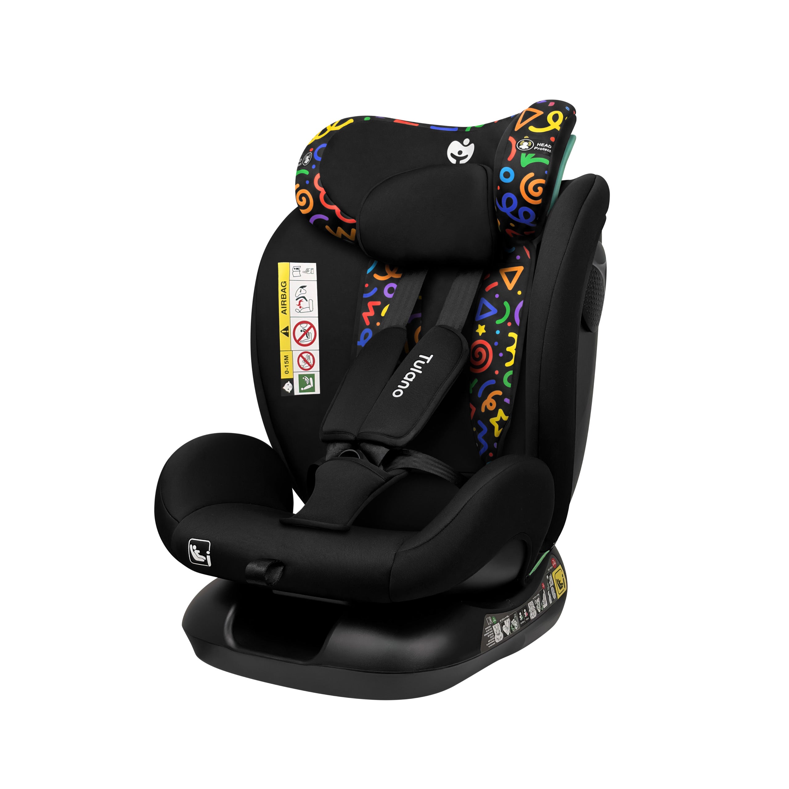 Scaun auto pentru copii Tulano Loom 15 Black Loco
