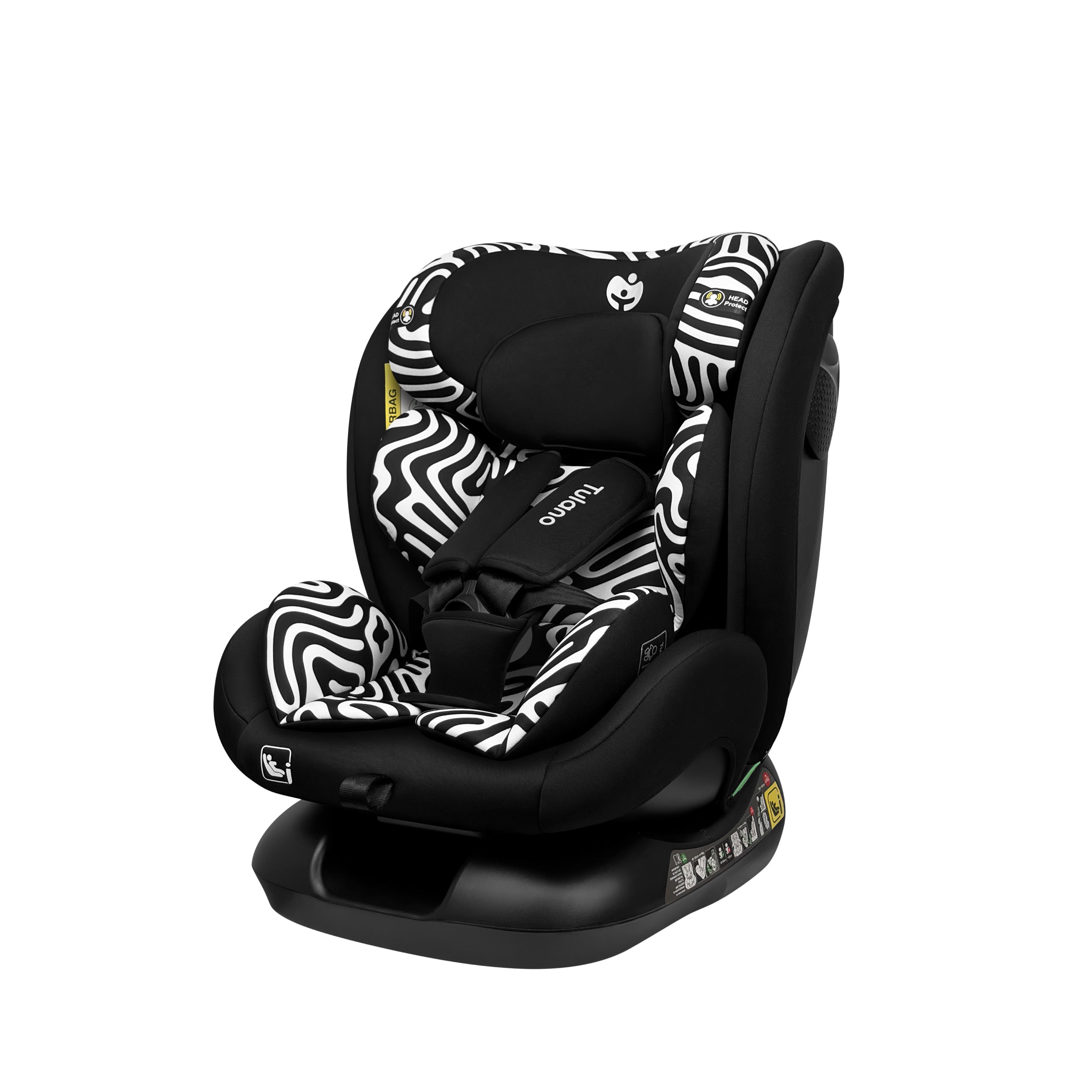 Scaun auto pentru copii Tulano Loom 15 Black Mono