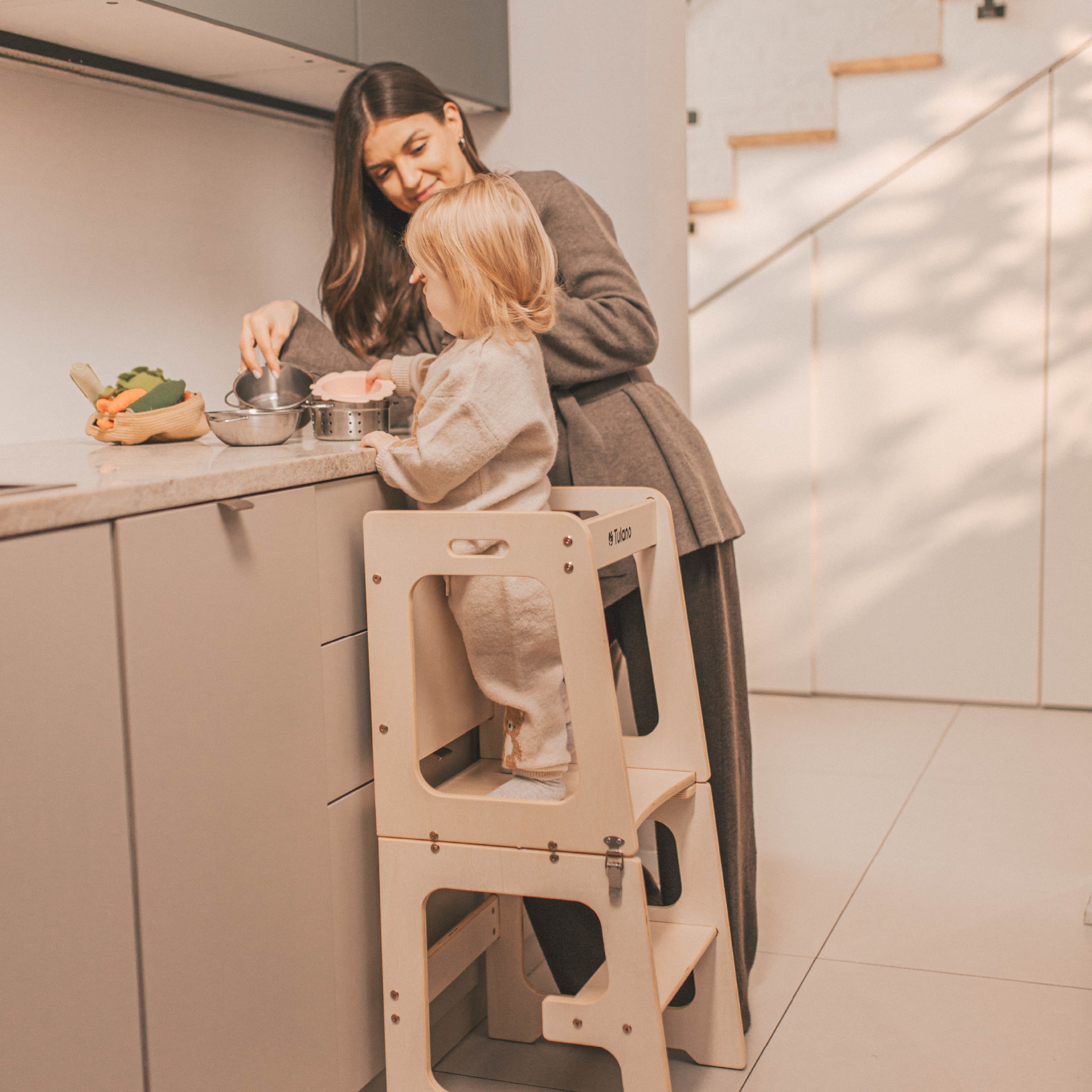 Măsuță de bucătărie multifuncțională Tulano Mooby 35 Natural