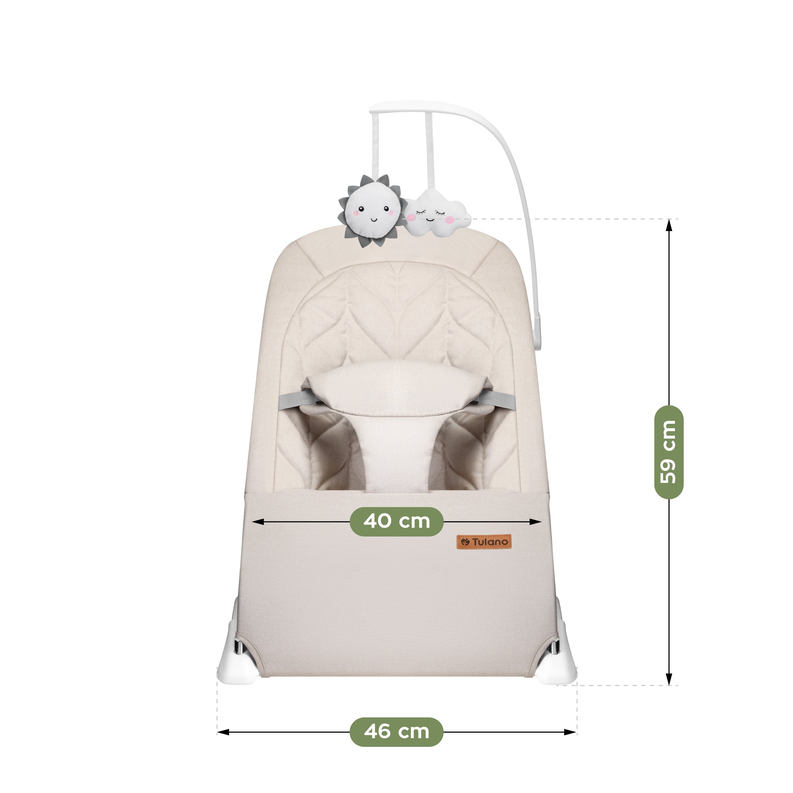 Scaun balansoar pentru copii Moon 10 Beige
