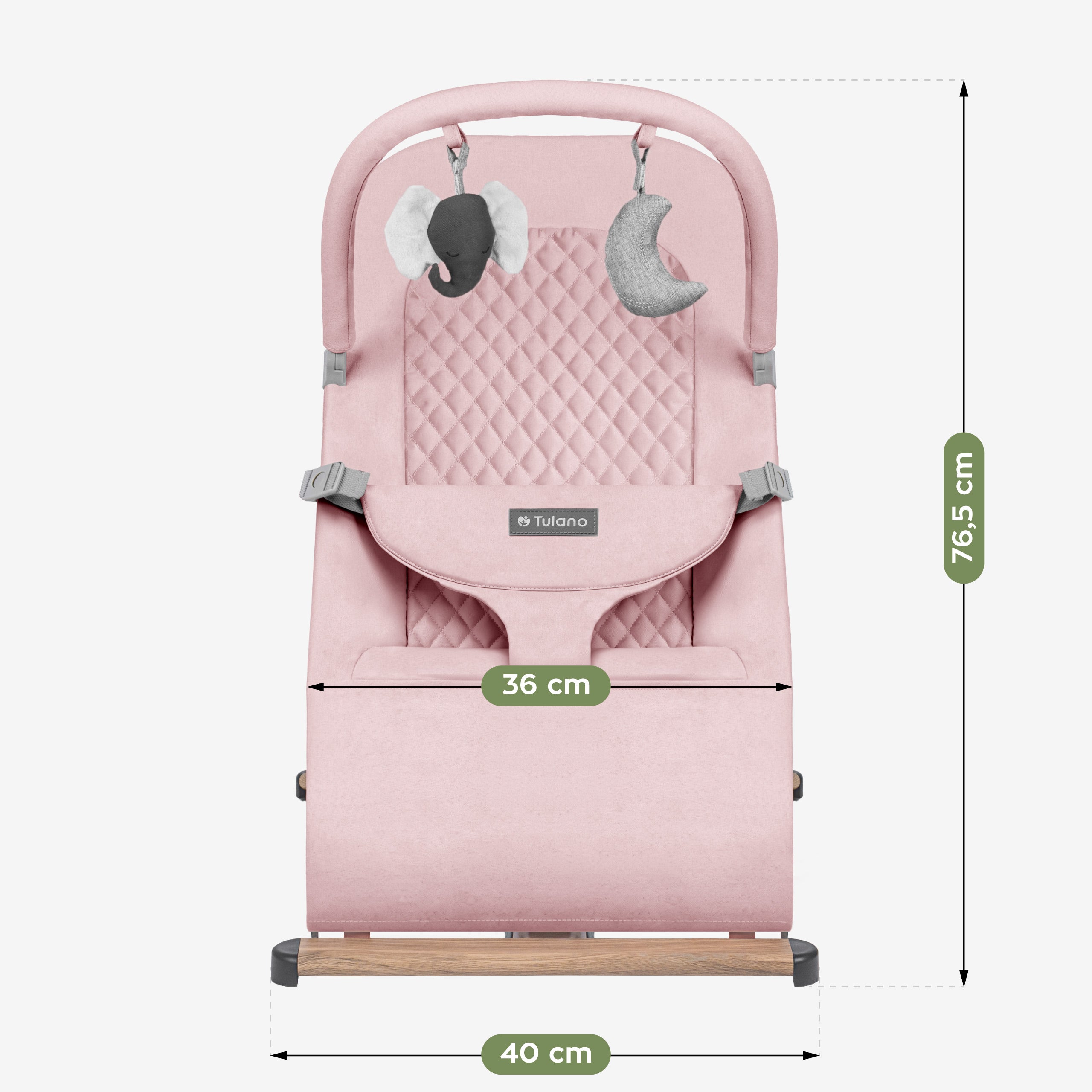 Scaun balansoar roz Tulano Moon 30 Pink