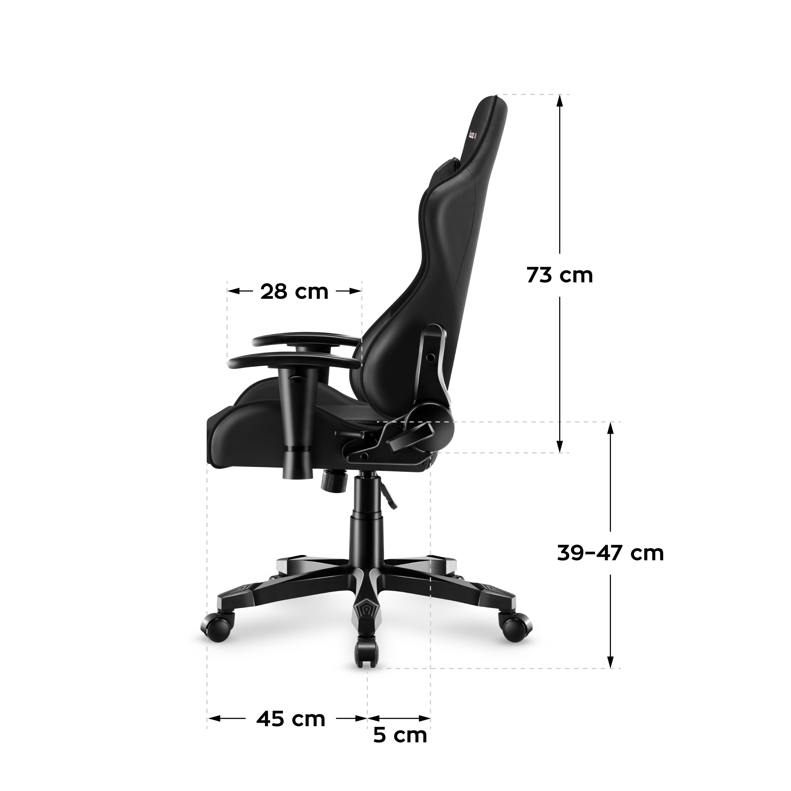 Scaun de gaming pentru copii HUZARO RANGER 6.0 Negru