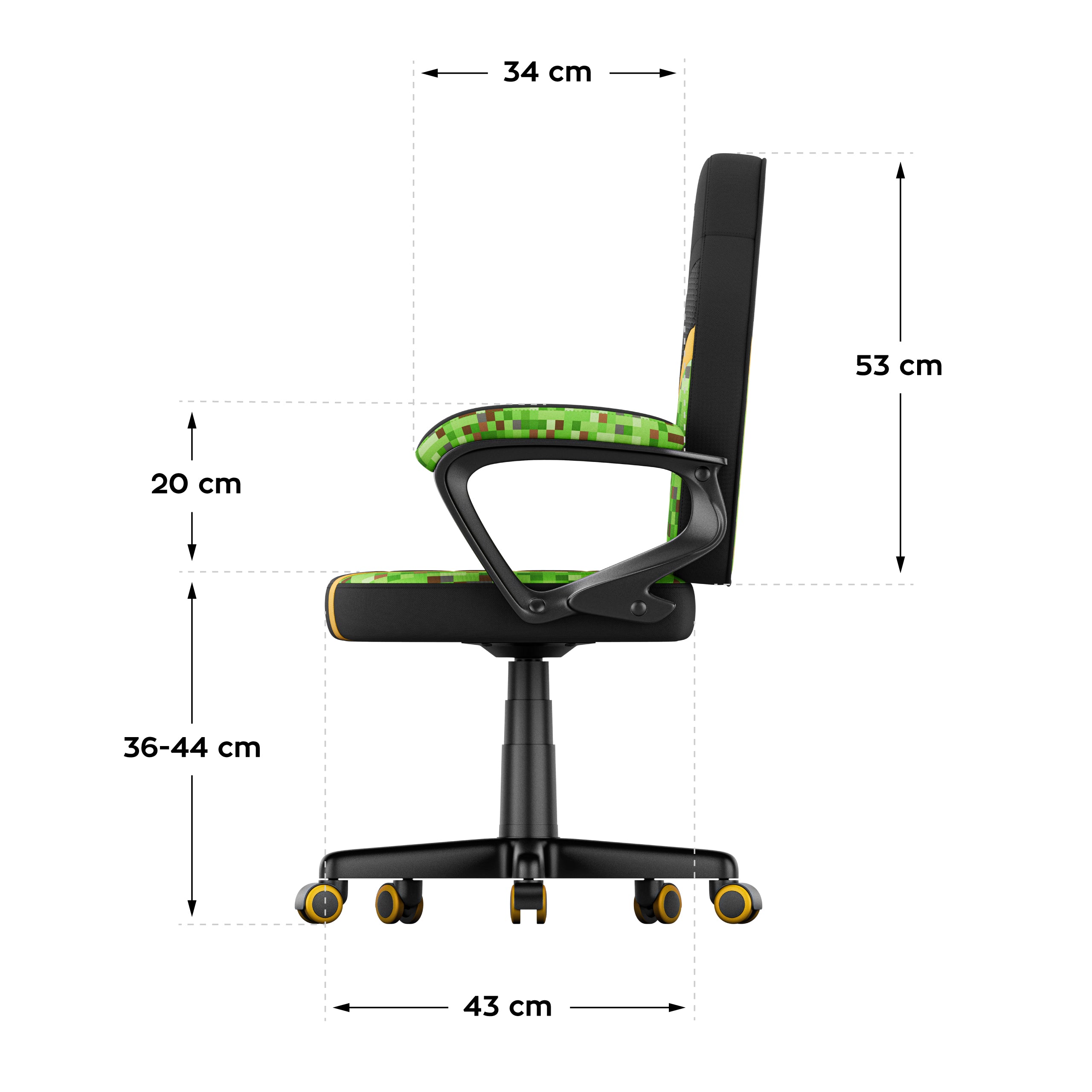 Scaun de gaming pentru copii HUZARO RANGER 1.0 Pixel Mesh