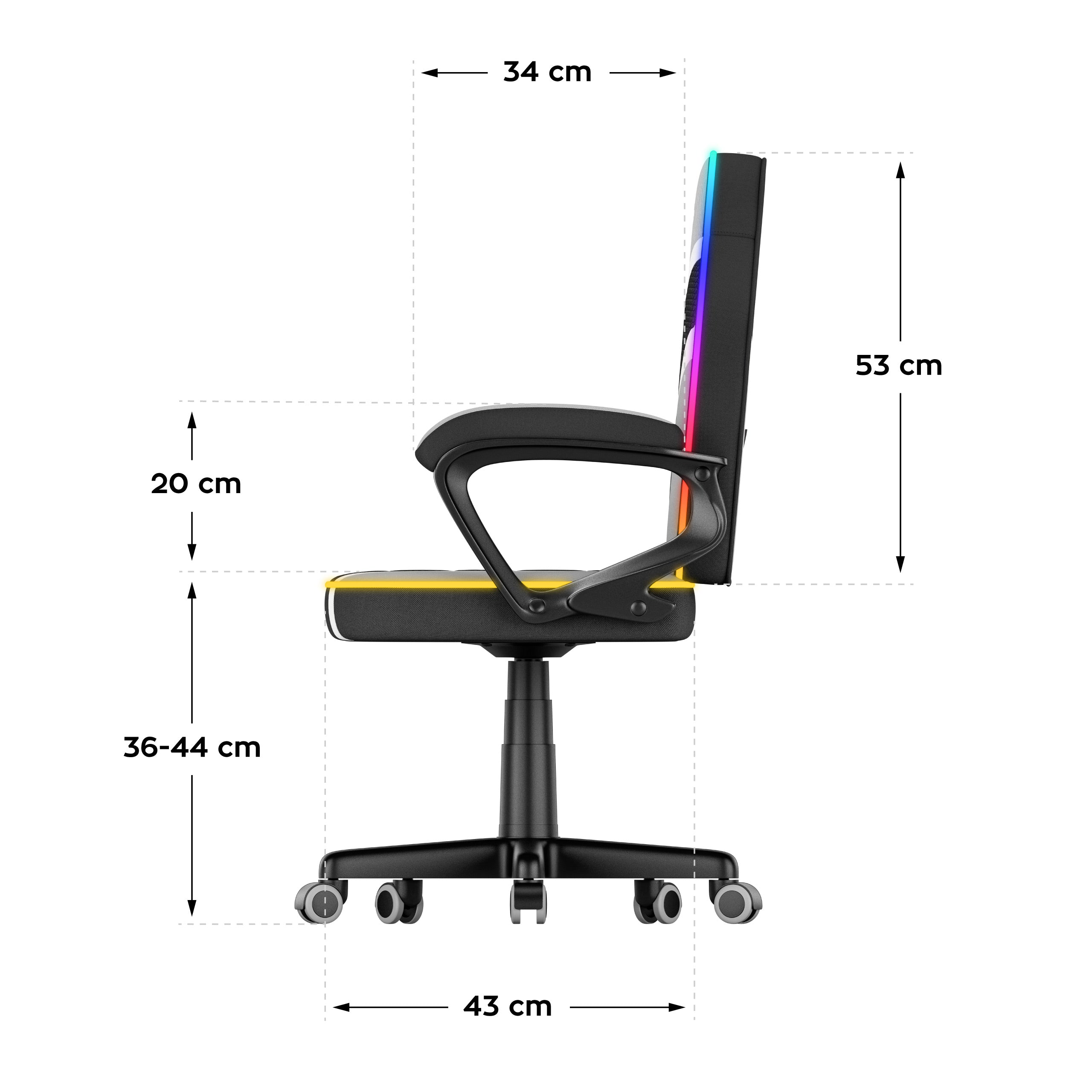 Scaun de gaming pentru copii Huzaro Ranger 1.0 RGB