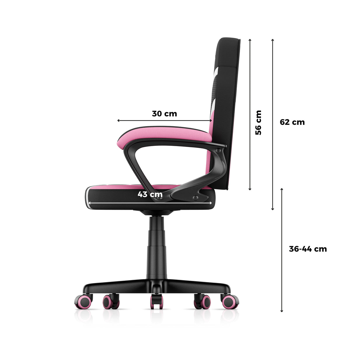 Scaun de gaming pentru copii HUZARO RANGER 1.0 Pink Mesh