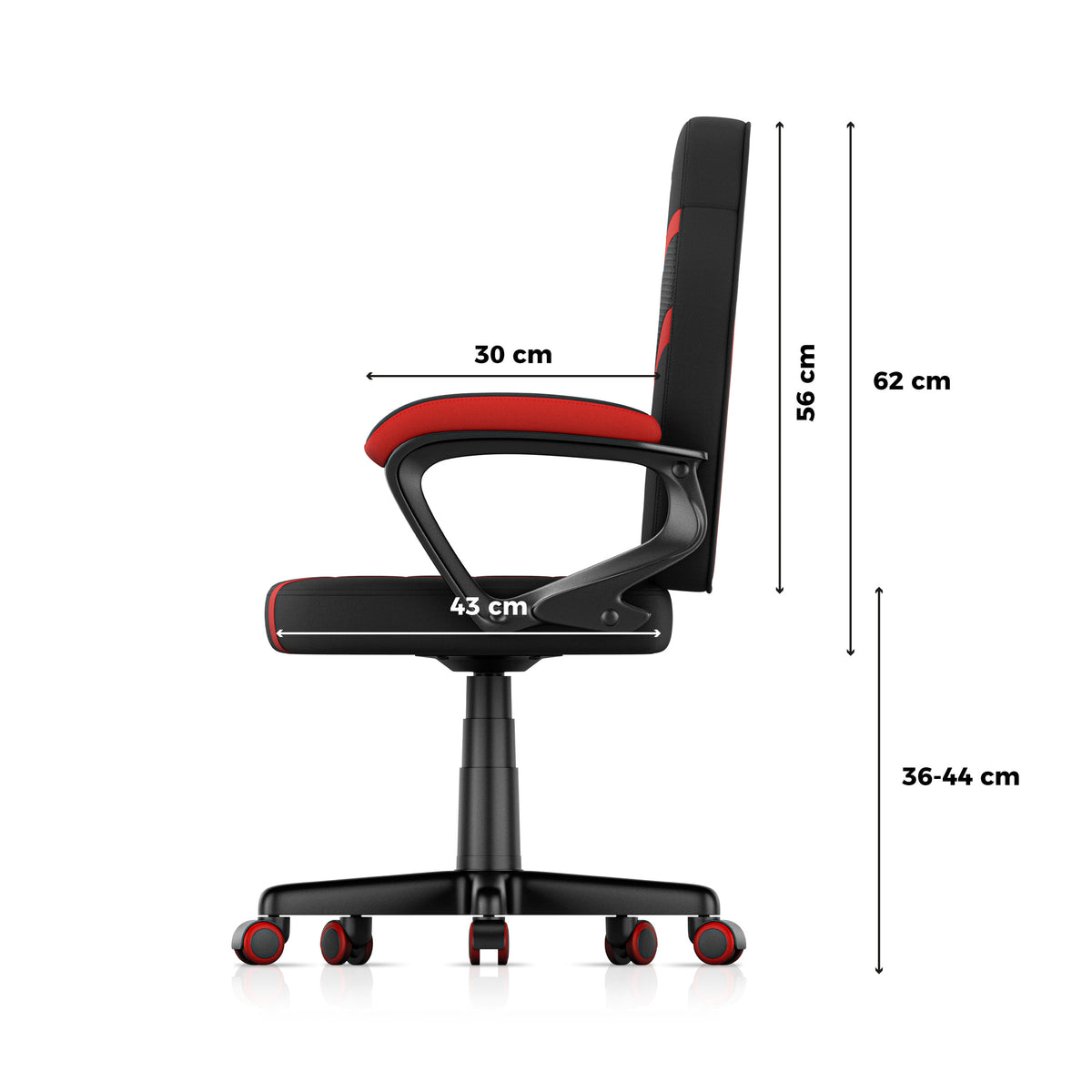 Scaun de gaming pentru copii HUZARO RANGER 1.0 Red Mesh