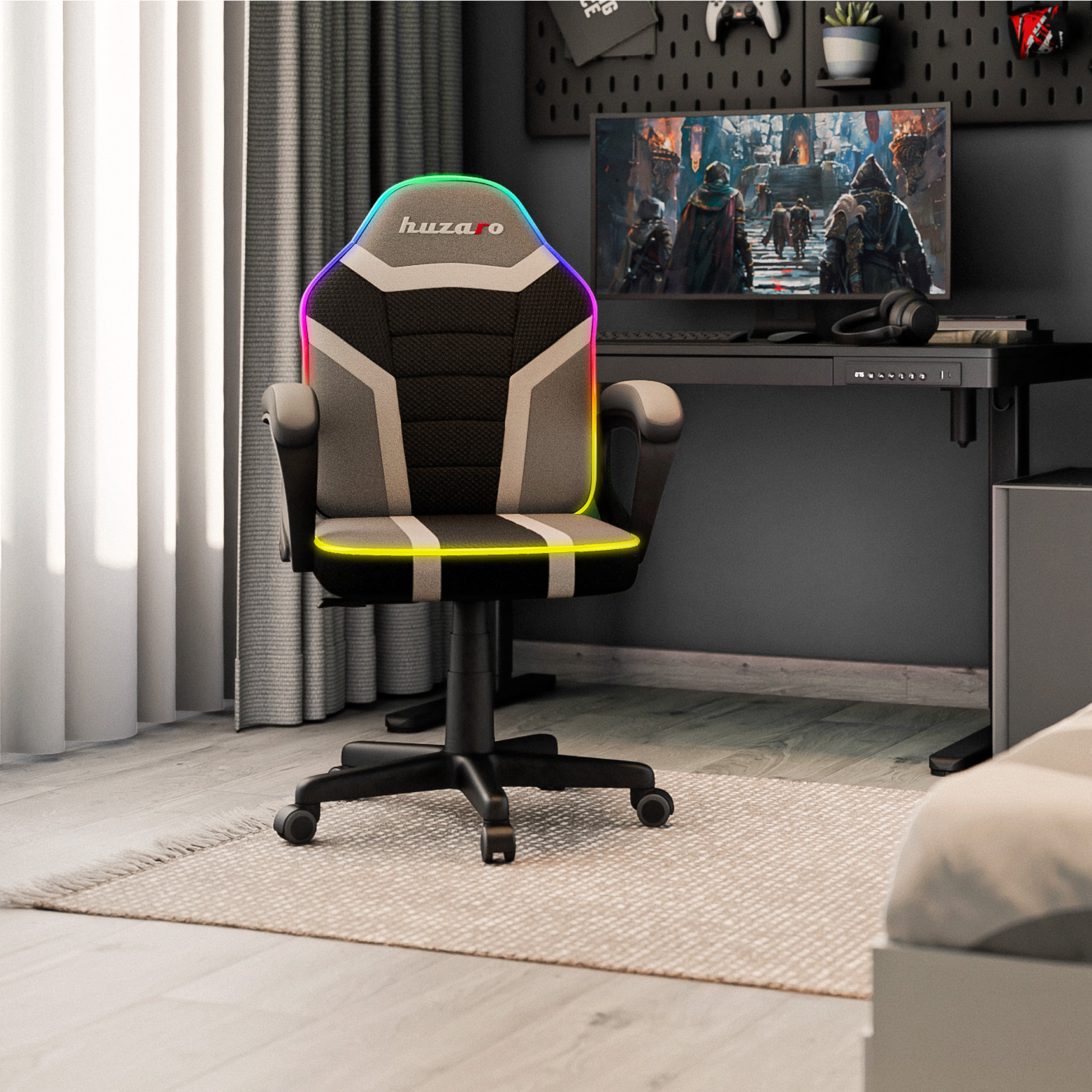 Scaun de gaming pentru copii Huzaro Ranger 1.0 RGB
