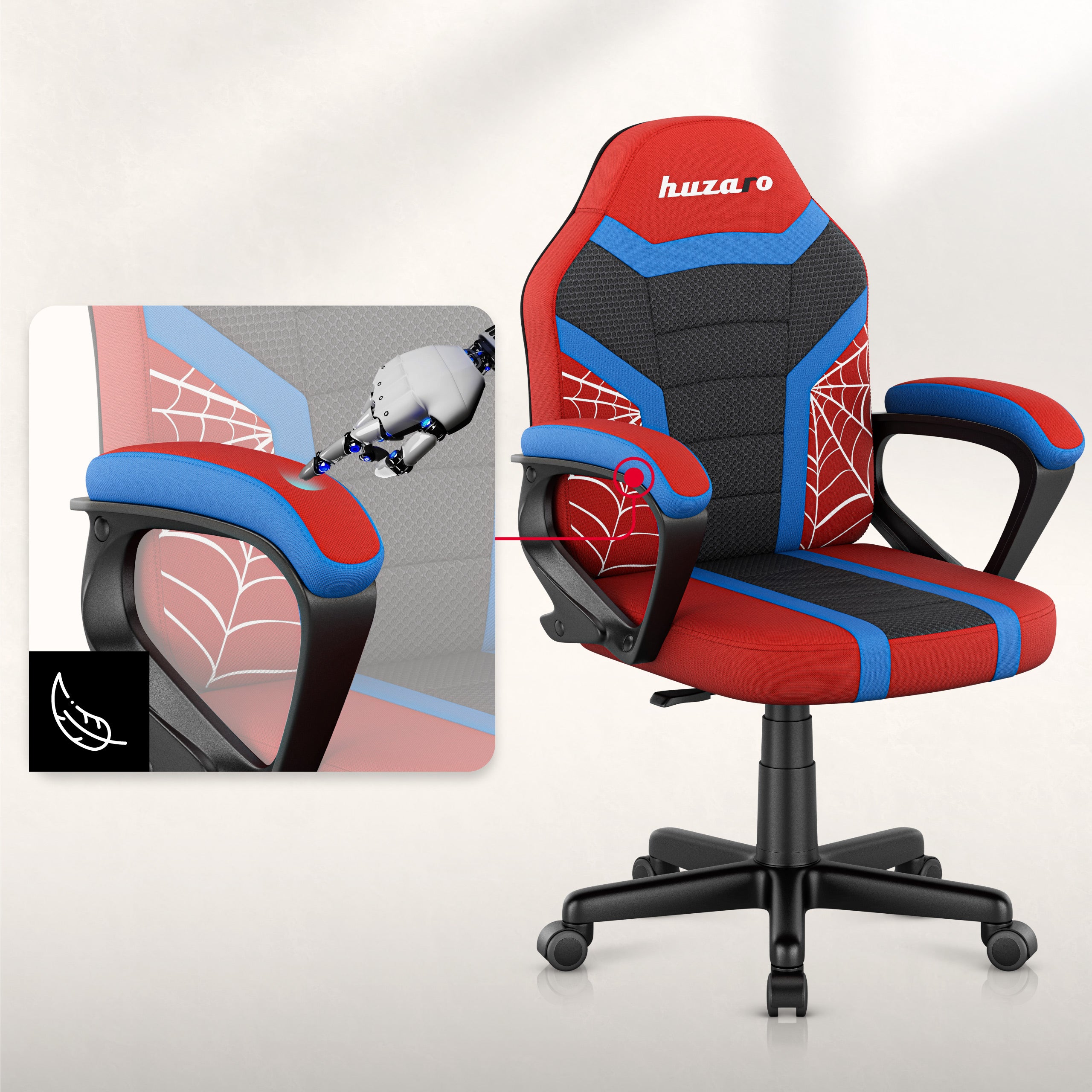Scaun de gaming pentru copii Huzaro Ranger 1.0 Spider Mesh