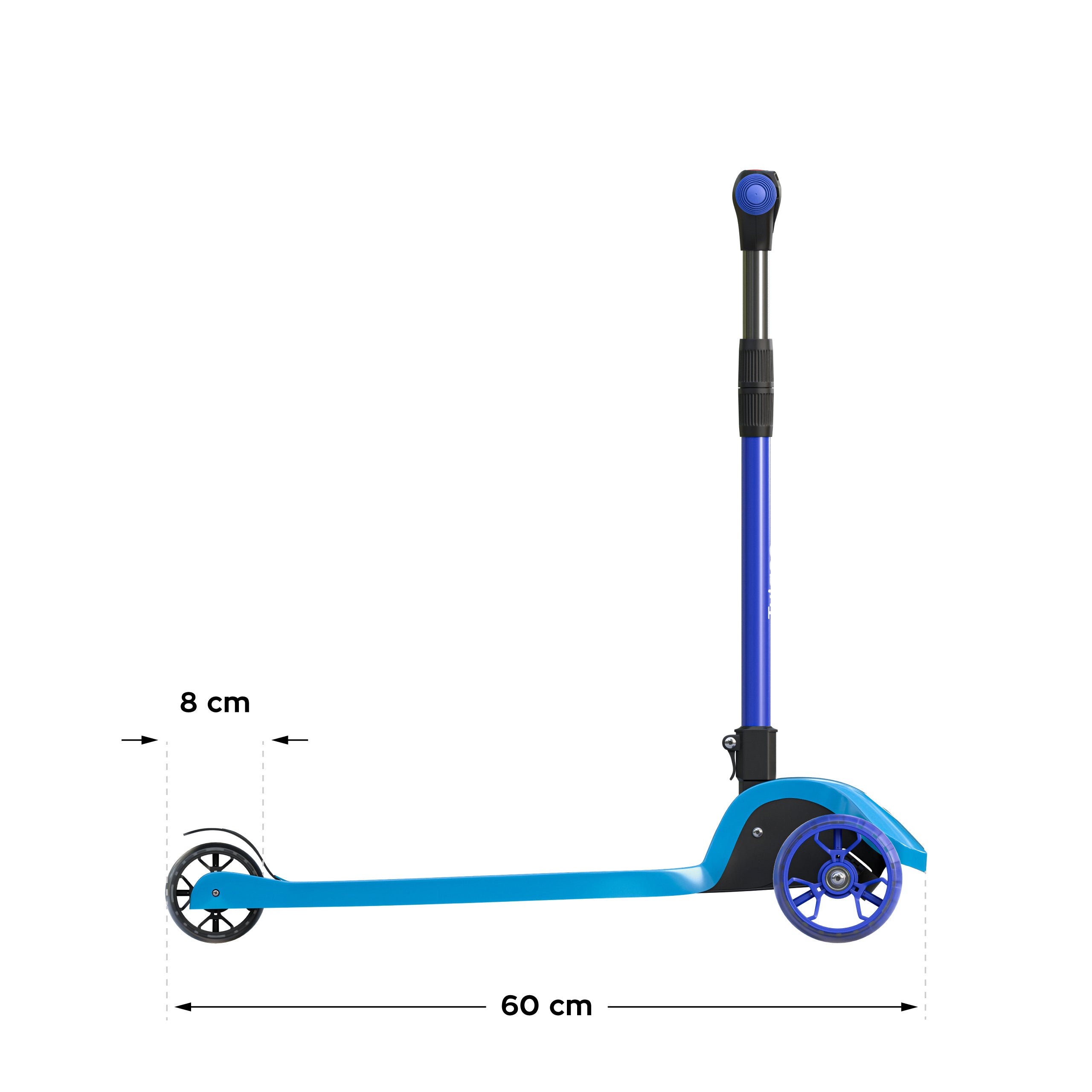 Trotinetă cu balans LED Tulano Rookie 25 Turquise