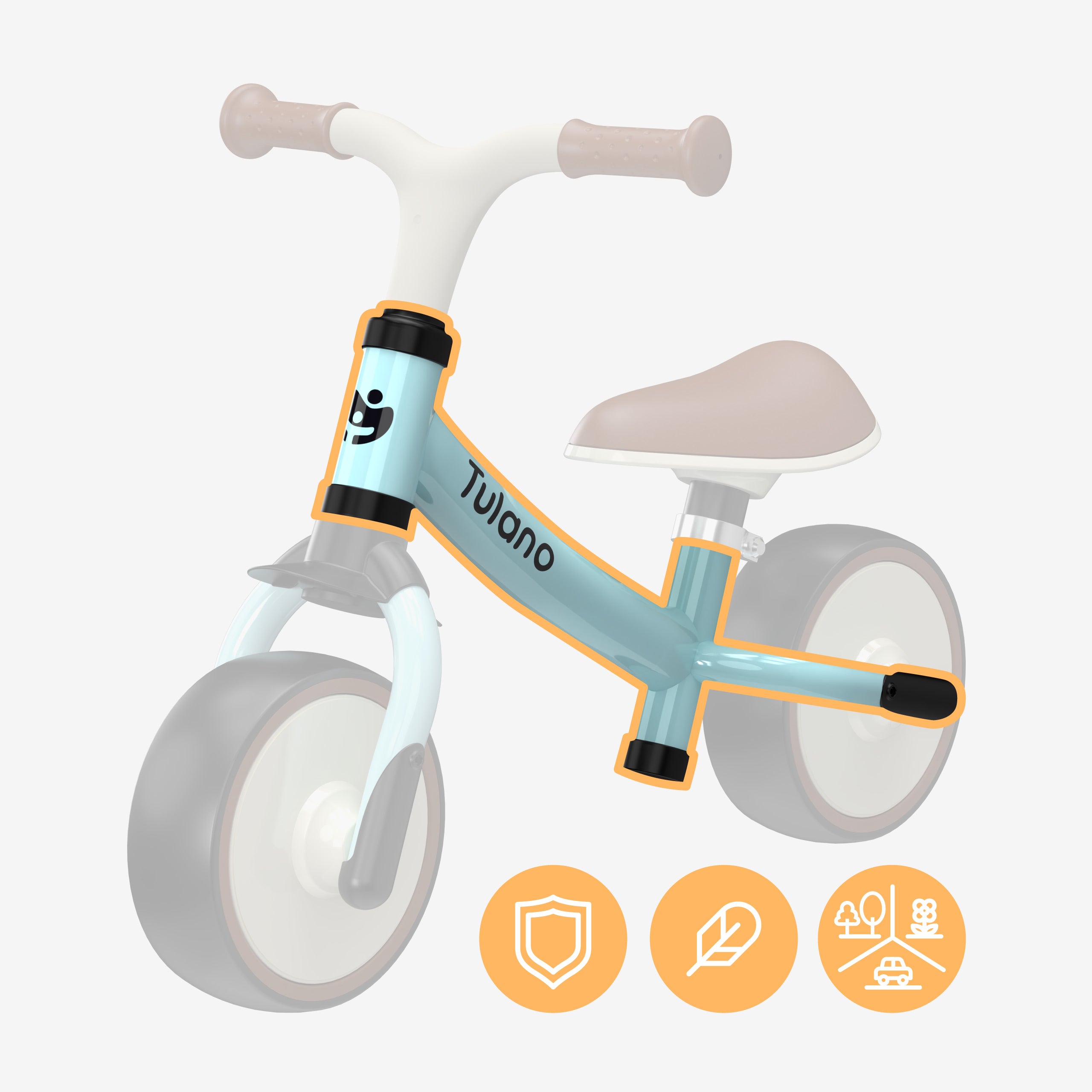 Bicicleta fără pedale Tulano Scout 15 Blue